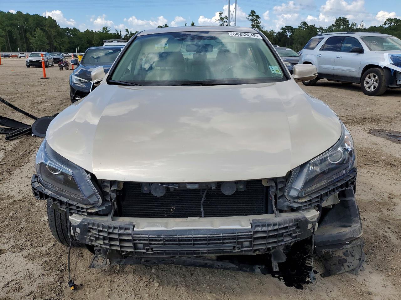 2014 Honda Accord Exl Бежевый vin: 1HGCR3F82EA005673