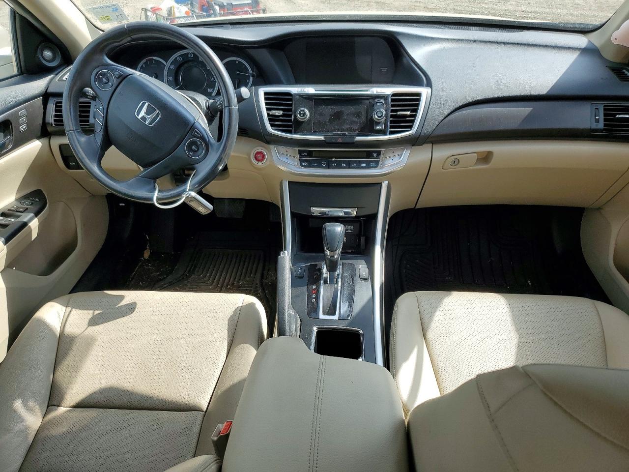 2014 Honda Accord Exl Бежевый vin: 1HGCR3F82EA005673