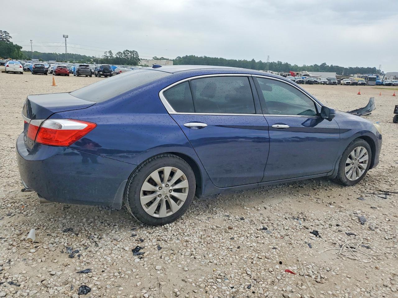 2014 Honda Accord Exl Blue vin: 1HGCR3F82EA005995