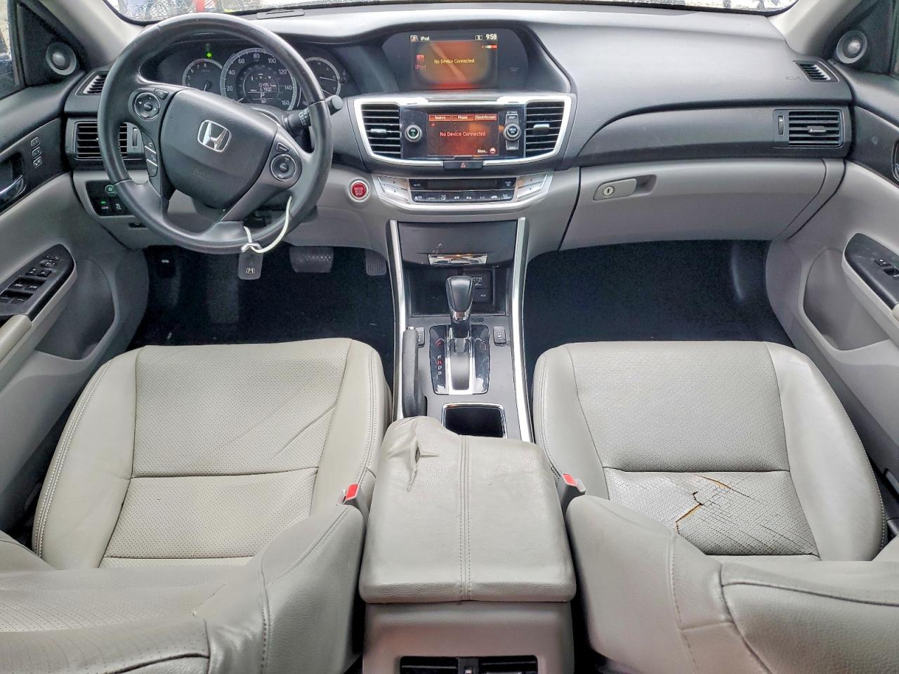 2014 Honda Accord Exl Blue vin: 1HGCR3F82EA005995