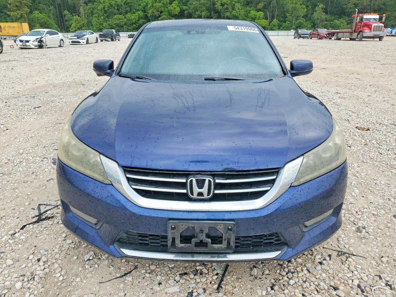 2014 Honda Accord Exl Blue vin: 1HGCR3F82EA005995