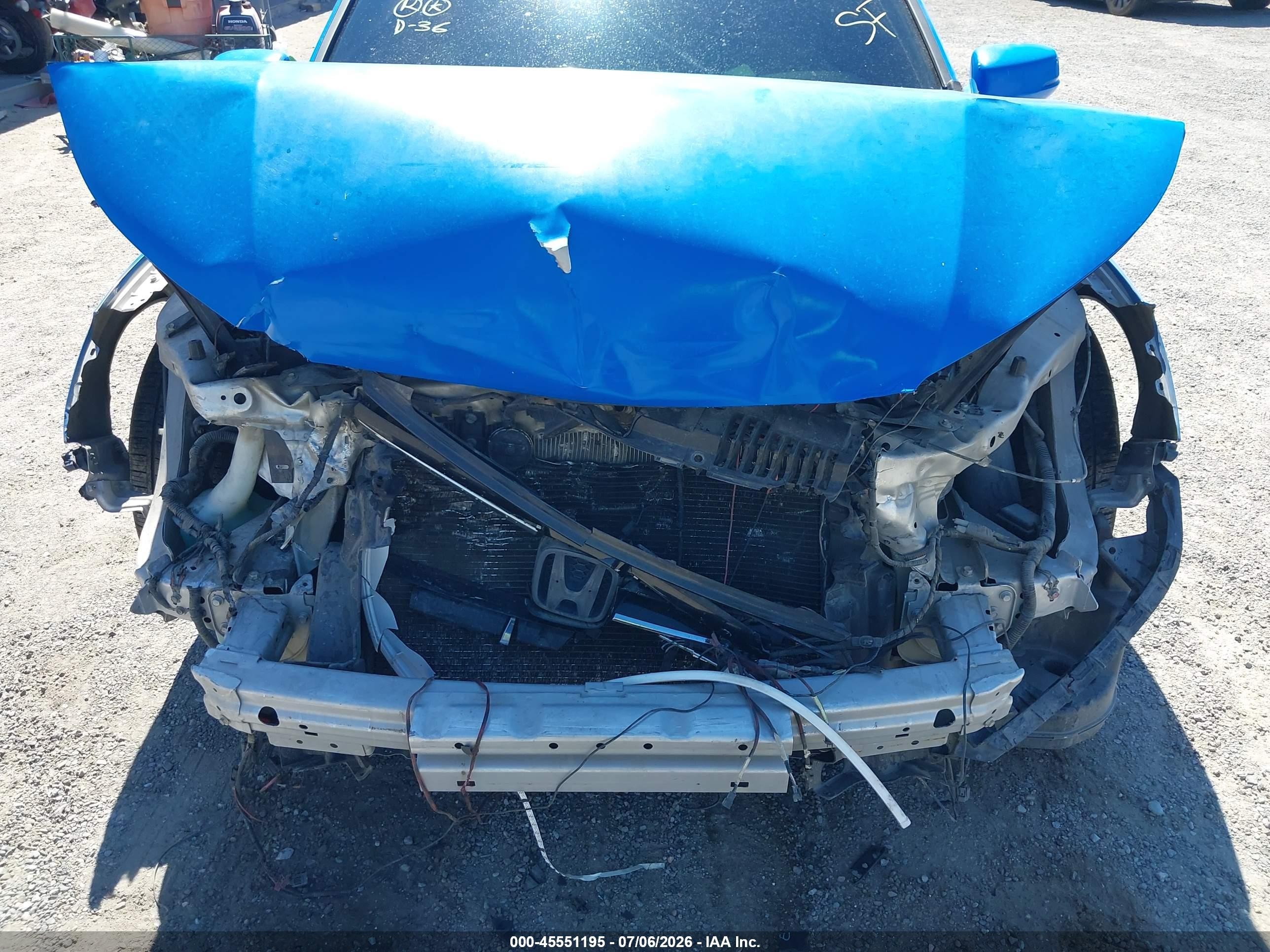 2014 Honda Accord Ex-l V-6 Blue vin: 1HGCR3F82EA022232