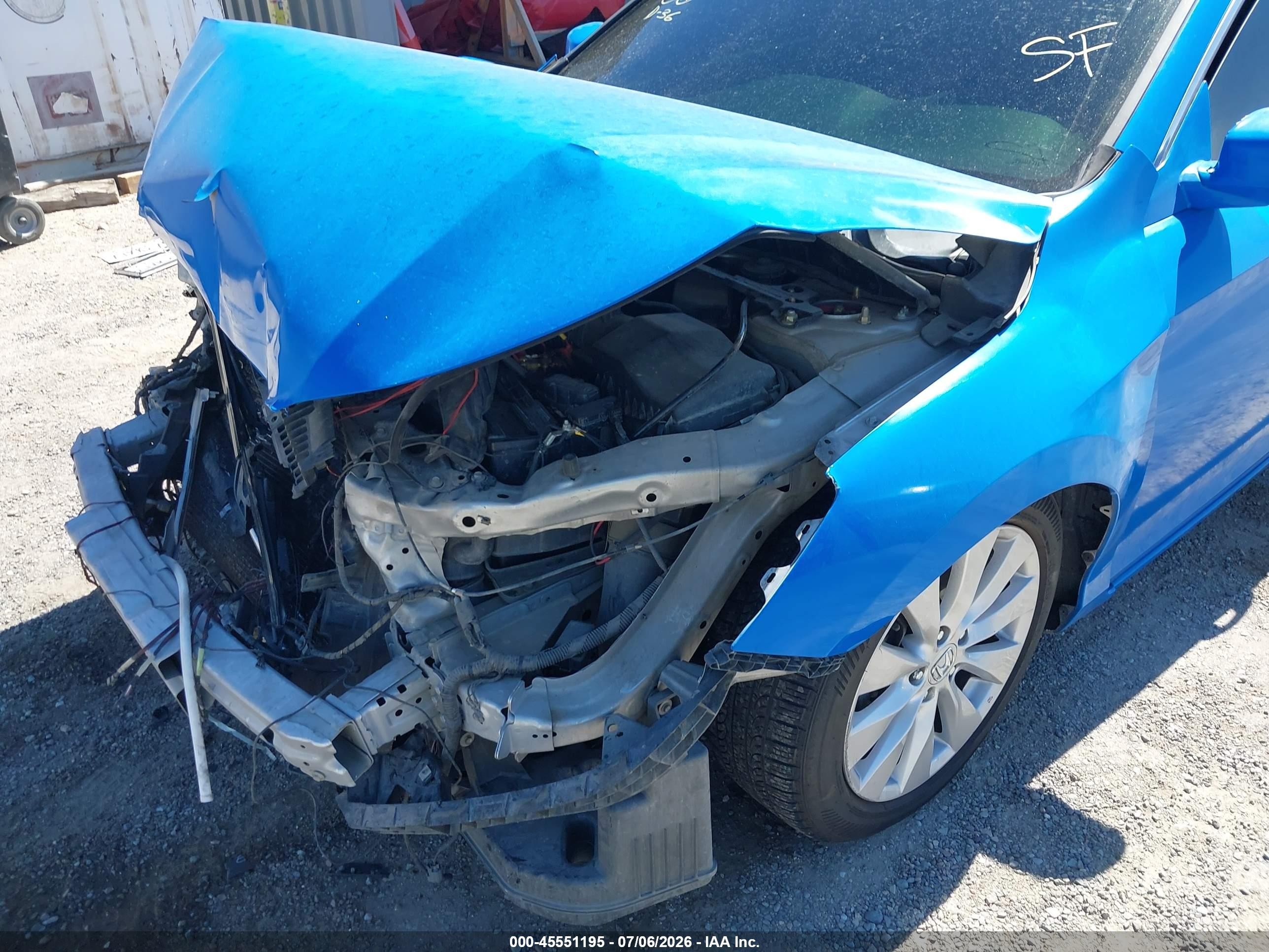 2014 Honda Accord Ex-l V-6 Blue vin: 1HGCR3F82EA022232