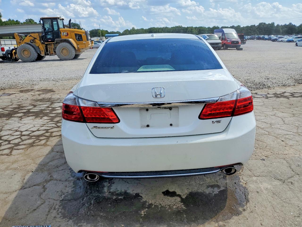 2014 Honda Accord Exl White vin: 1HGCR3F82EA022585