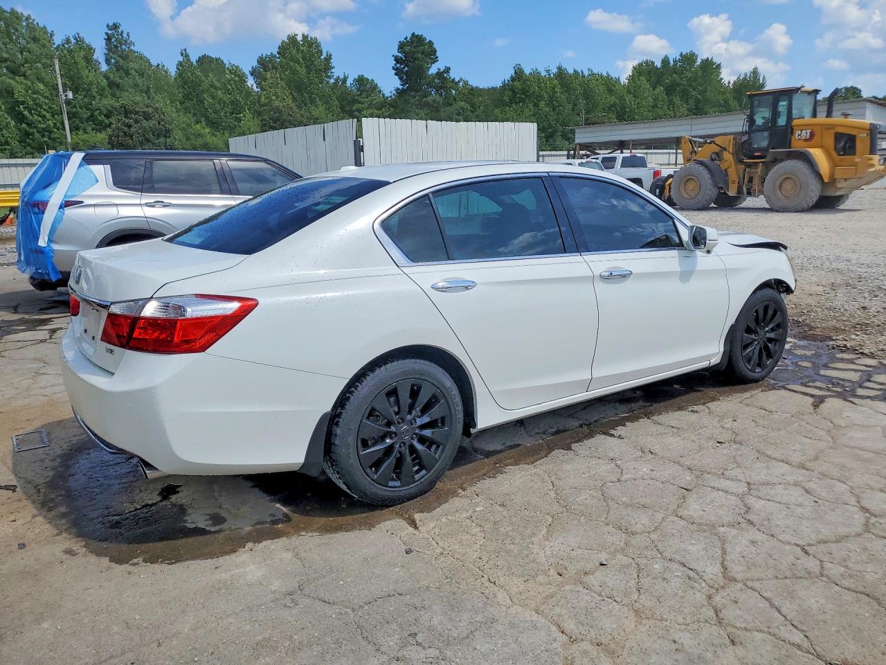2014 Honda Accord Exl White vin: 1HGCR3F82EA022585