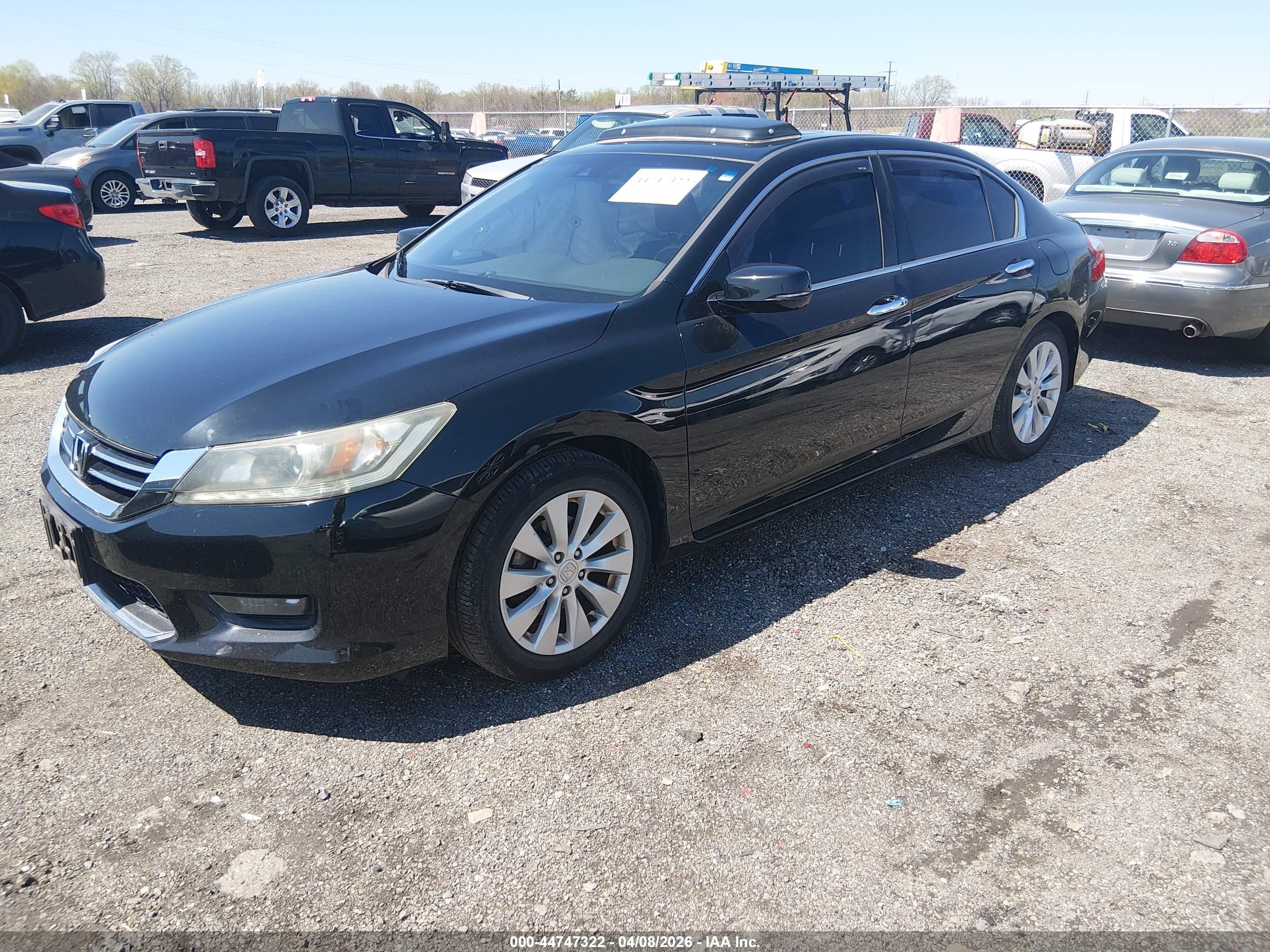 2014 Honda Accord Ex-l V-6 Черный vin: 1HGCR3F82EA025311