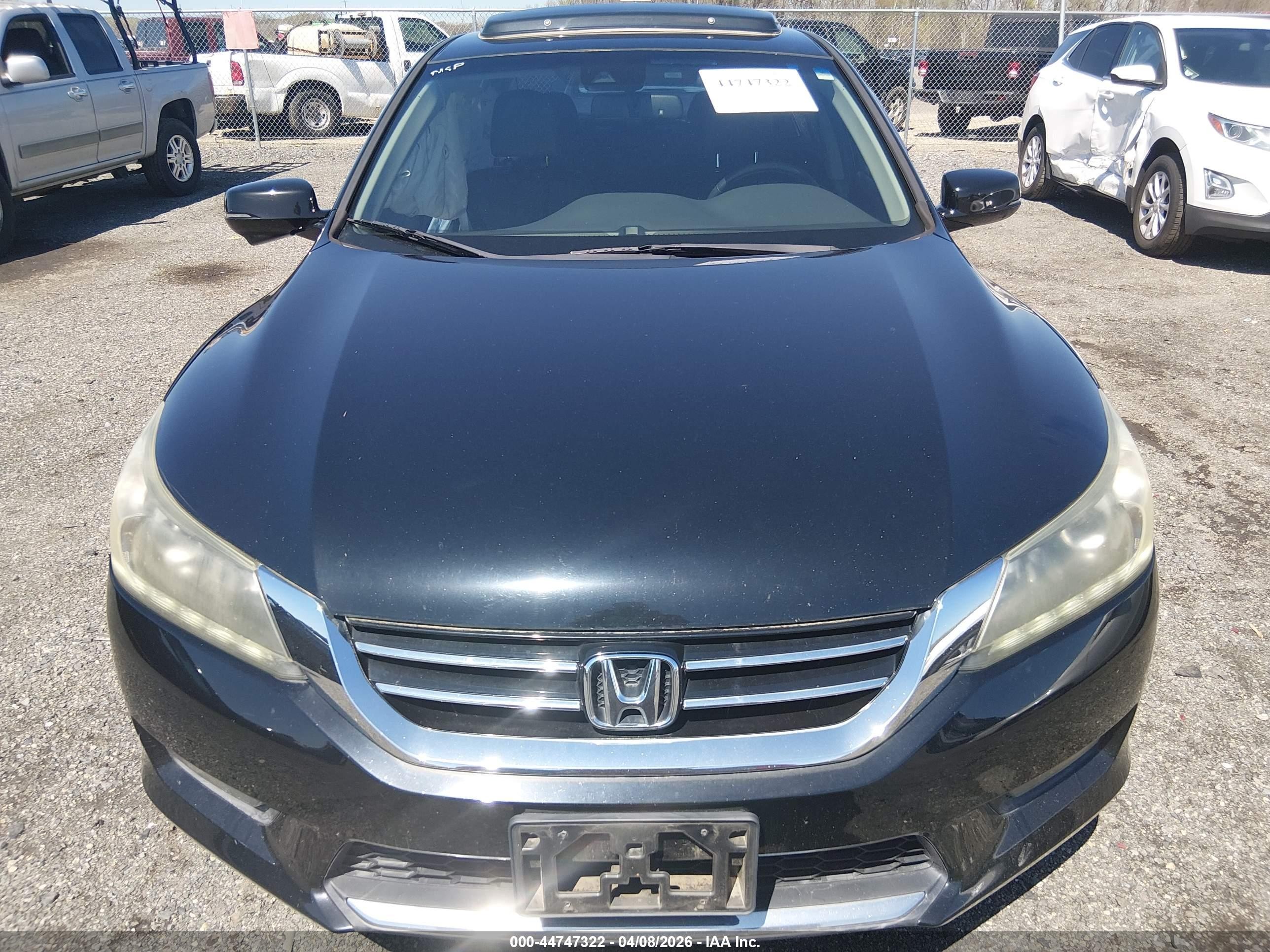 2014 Honda Accord Ex-l V-6 Черный vin: 1HGCR3F82EA025311