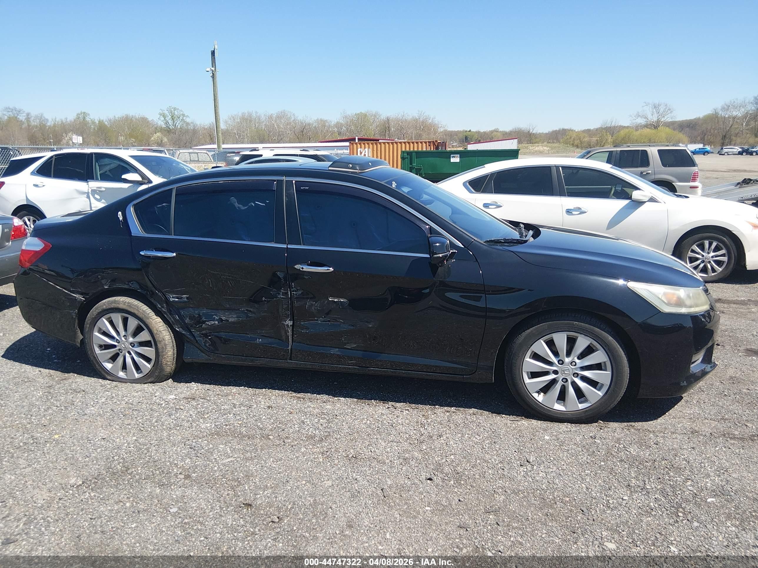 2014 Honda Accord Ex-l V-6 Черный vin: 1HGCR3F82EA025311