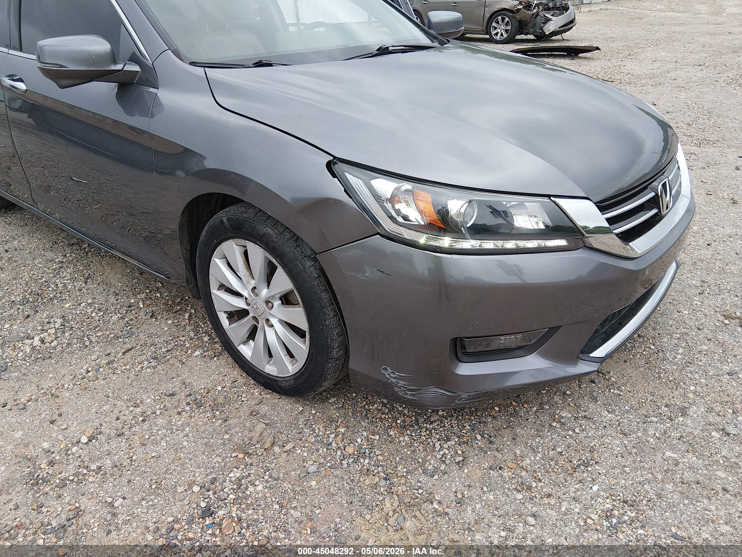 2014 Honda Accord Ex-l V-6 Серый vin: 1HGCR3F82EA034509