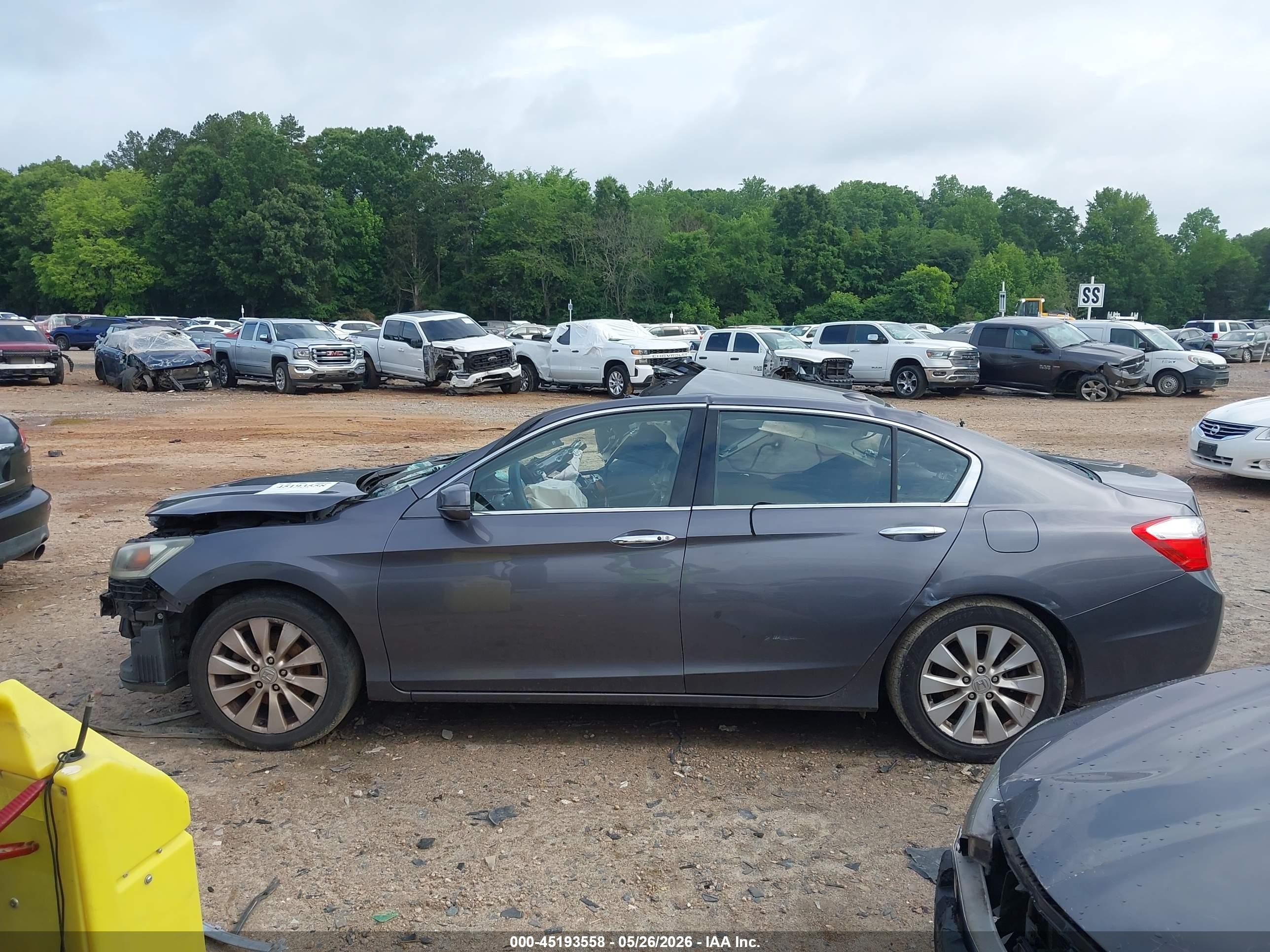 2015 Honda Accord Ex-l V-6 Серый vin: 1HGCR3F82FA000944