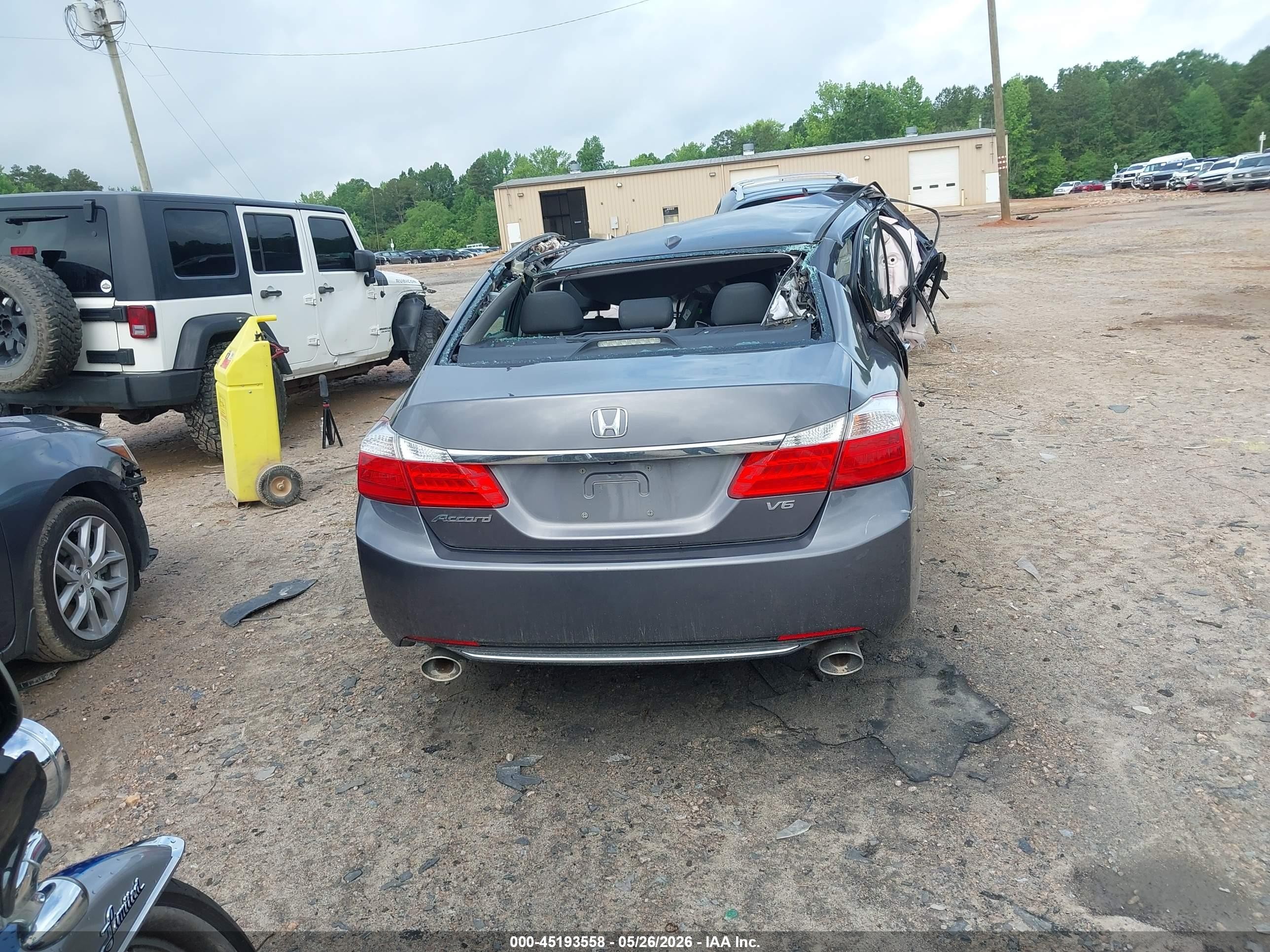 2015 Honda Accord Ex-l V-6 Серый vin: 1HGCR3F82FA000944