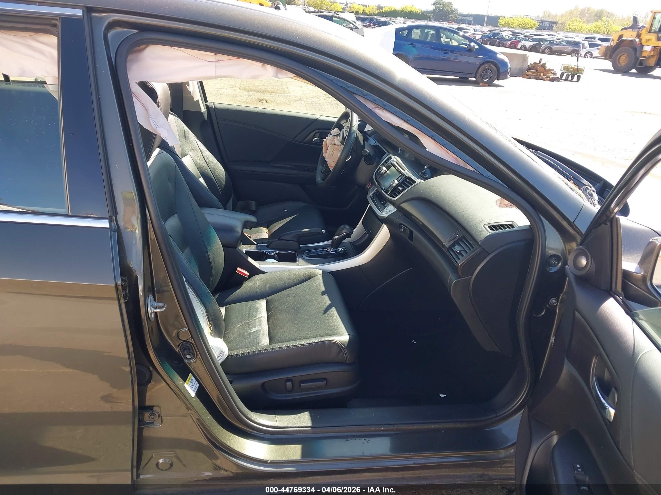 2015 Honda Accord Ex-l V-6 Серый vin: 1HGCR3F82FA001401