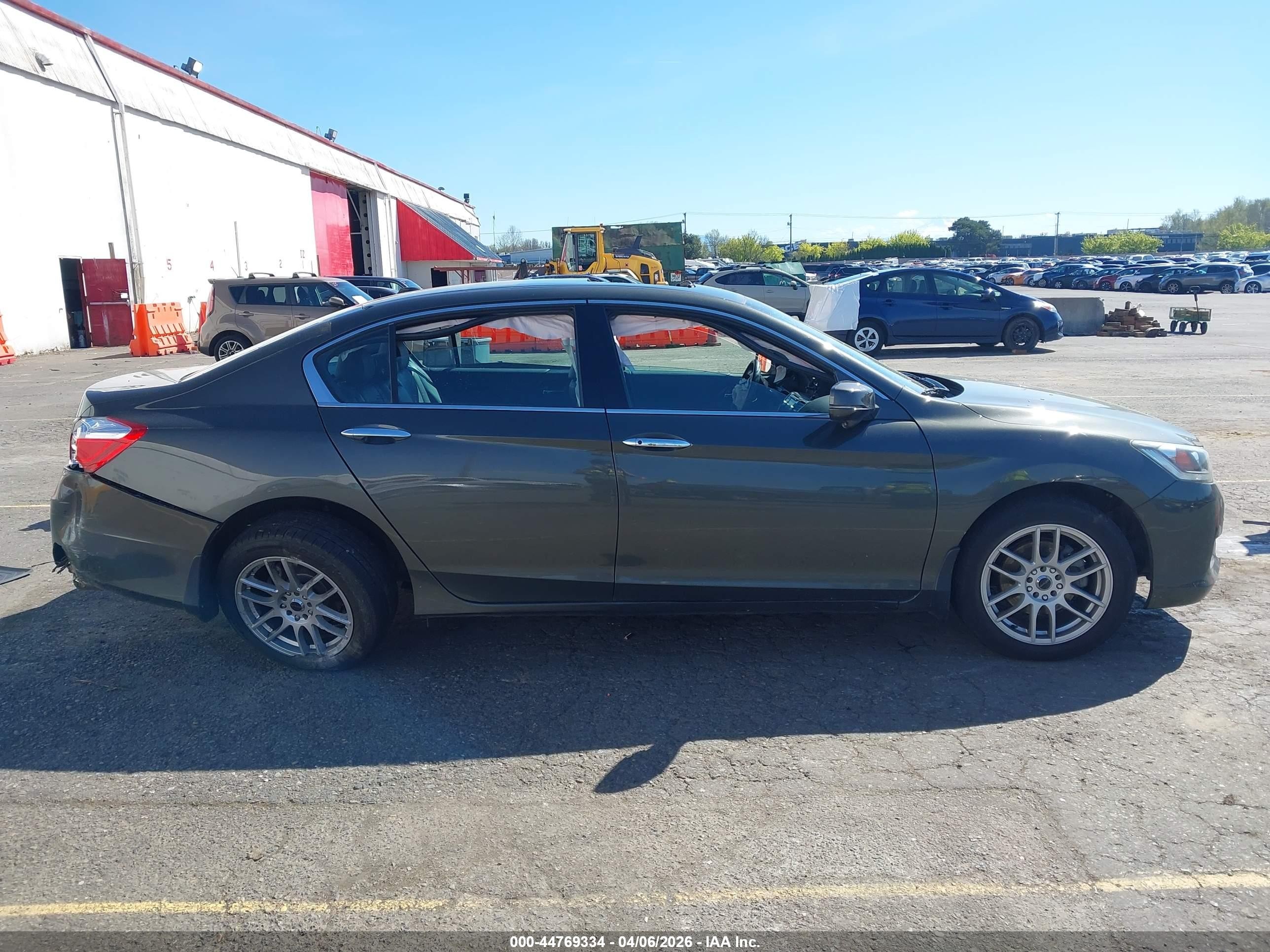 2015 Honda Accord Ex-l V-6 Серый vin: 1HGCR3F82FA001401