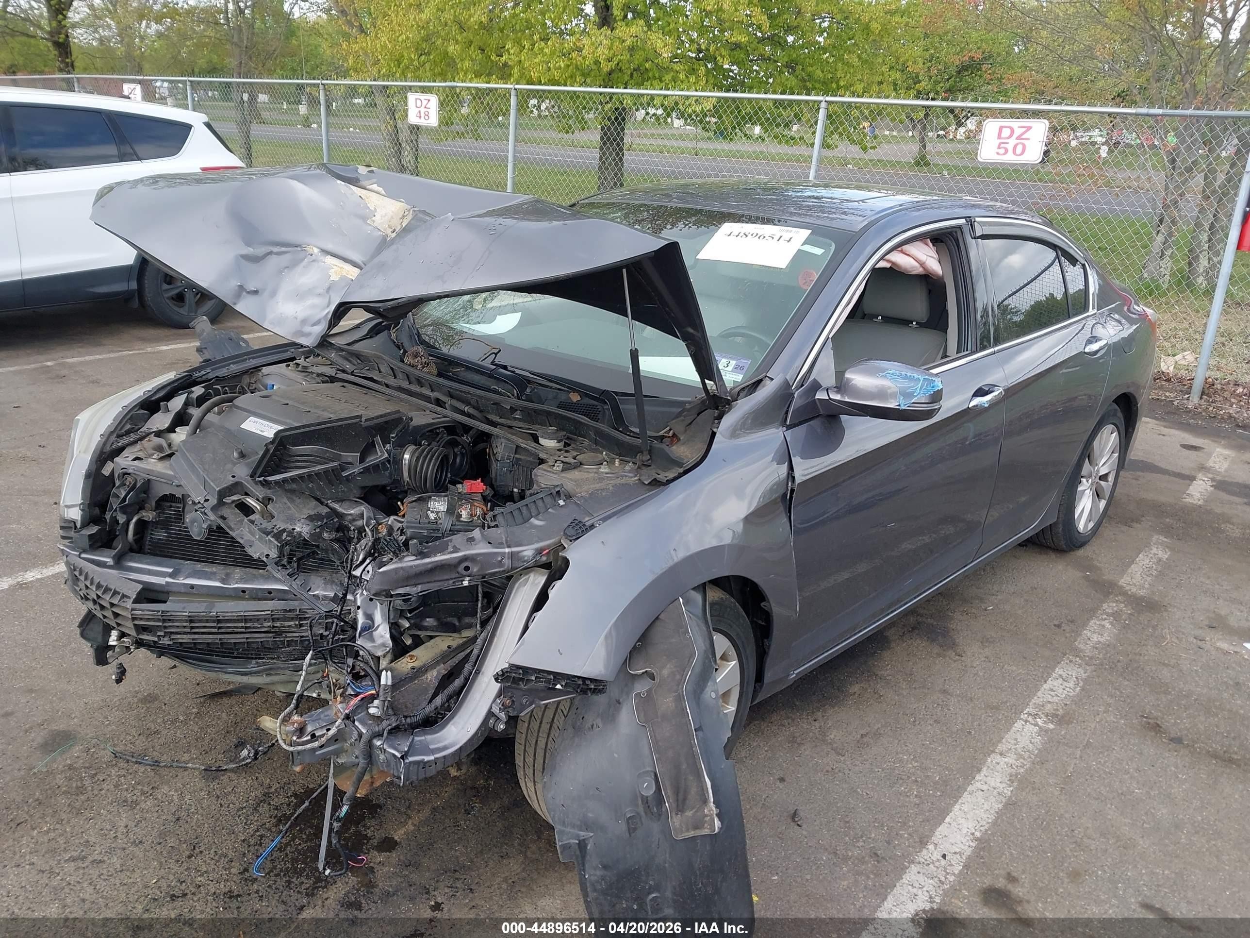 2015 Honda Accord Ex-l V-6 Серый vin: 1HGCR3F82FA008252