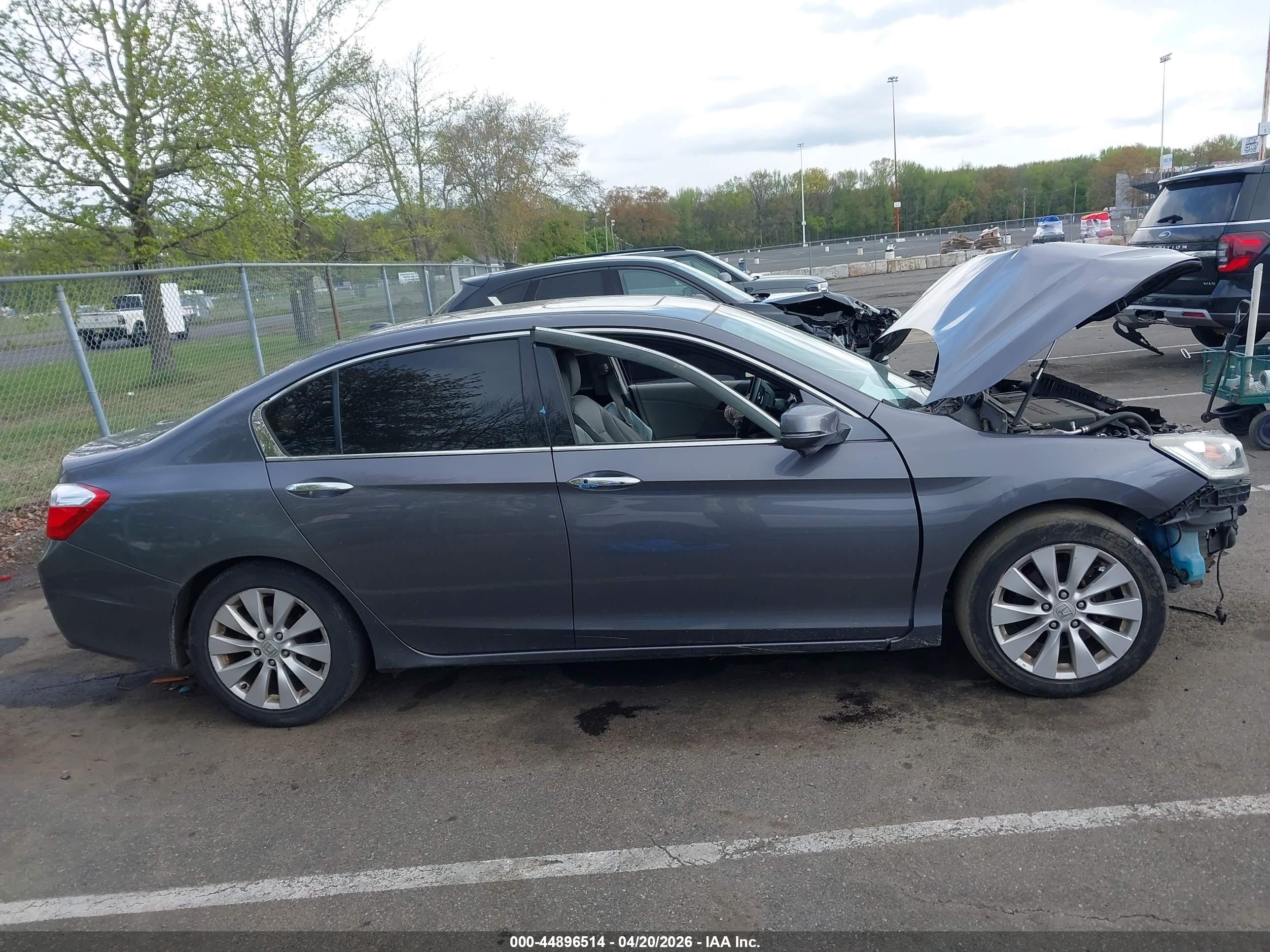 2015 Honda Accord Ex-l V-6 Серый vin: 1HGCR3F82FA008252