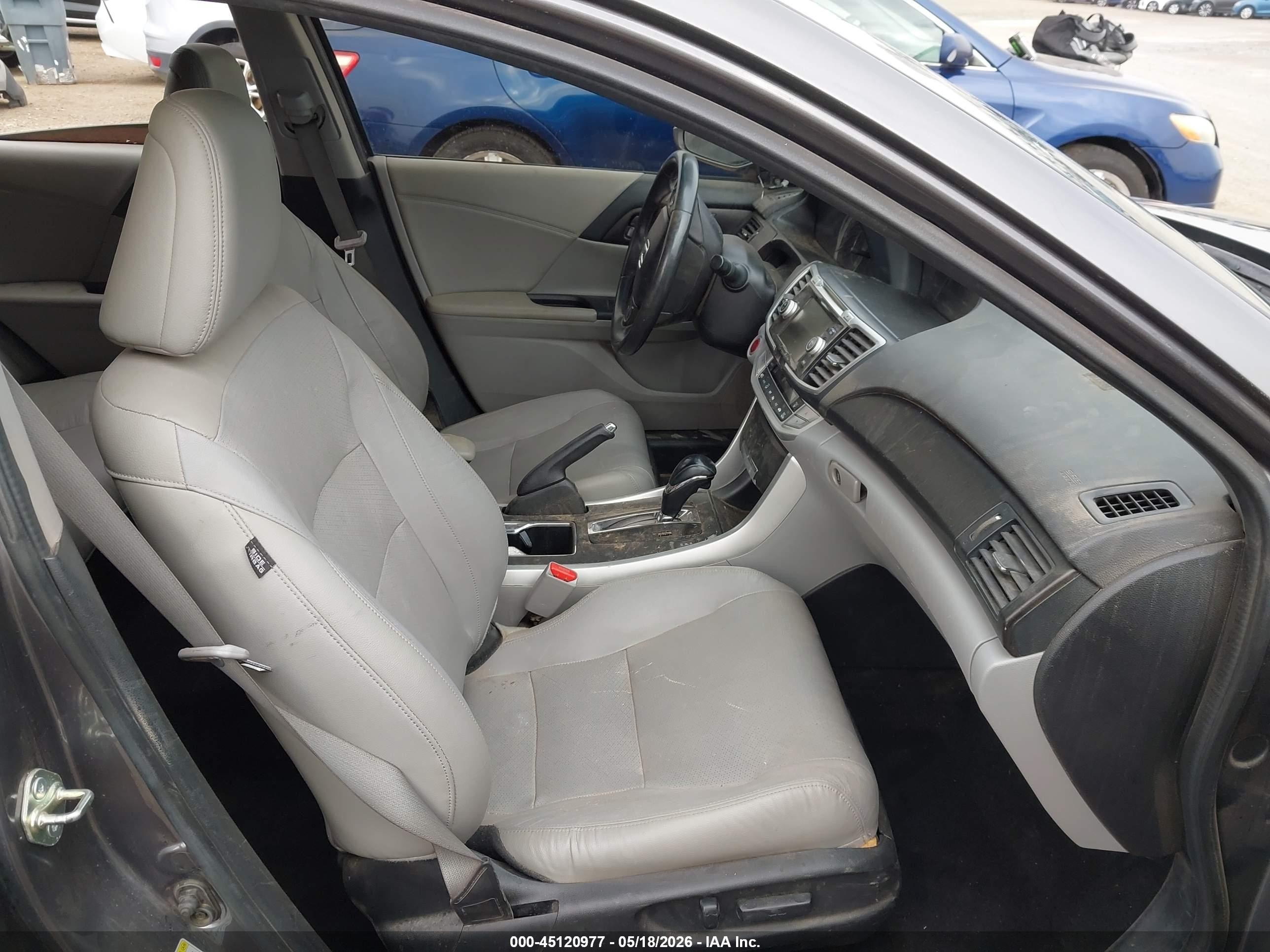 2015 Honda Accord Ex-l V-6 Gray vin: 1HGCR3F82FA008266