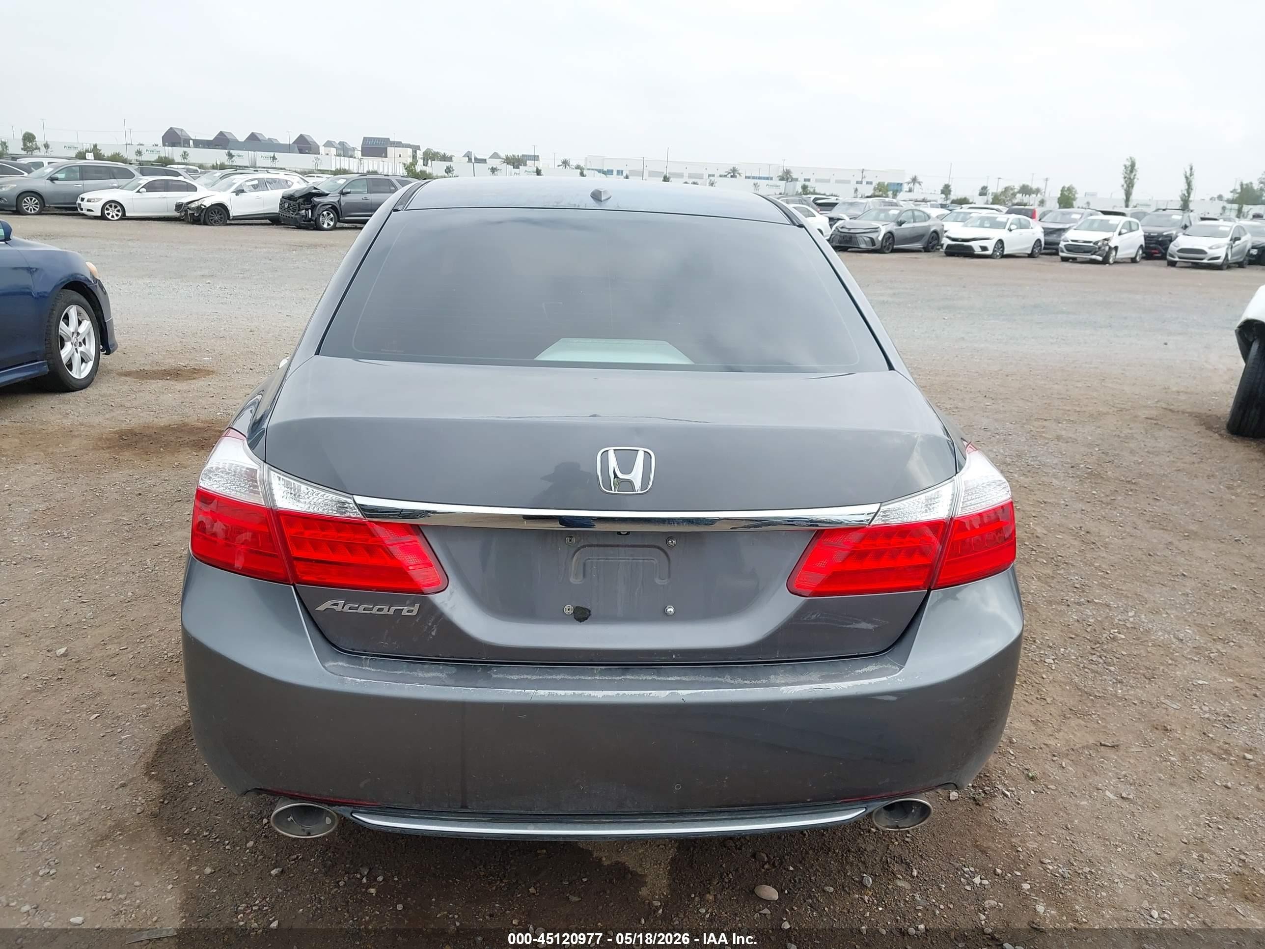 2015 Honda Accord Ex-l V-6 Gray vin: 1HGCR3F82FA008266