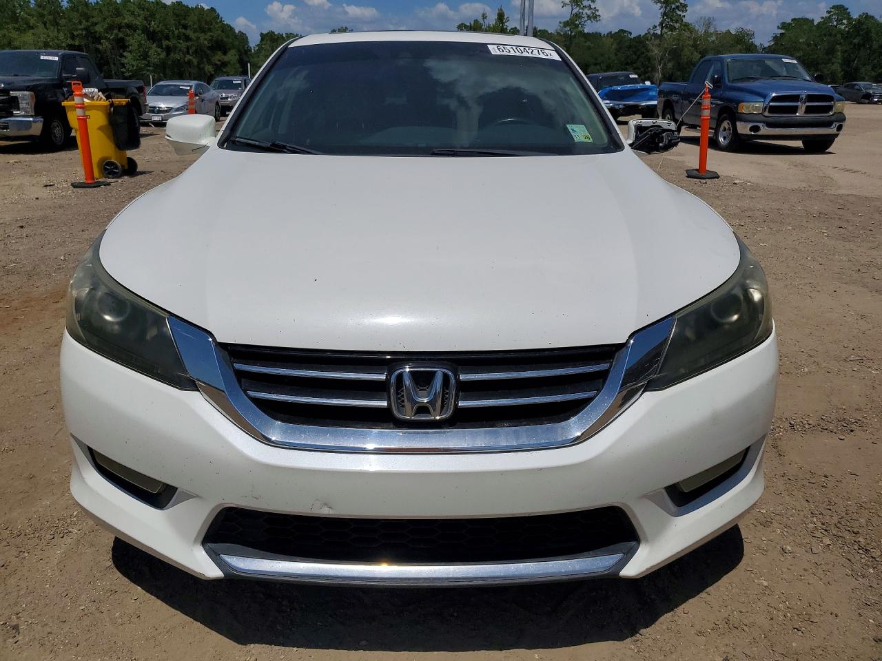 2015 Honda Accord Exl White vin: 1HGCR3F82FA008364