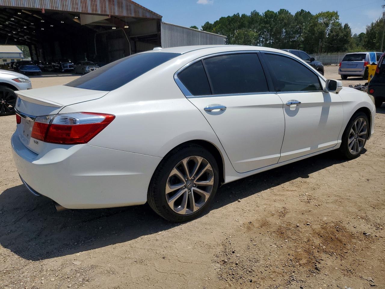 2015 Honda Accord Exl White vin: 1HGCR3F82FA008364