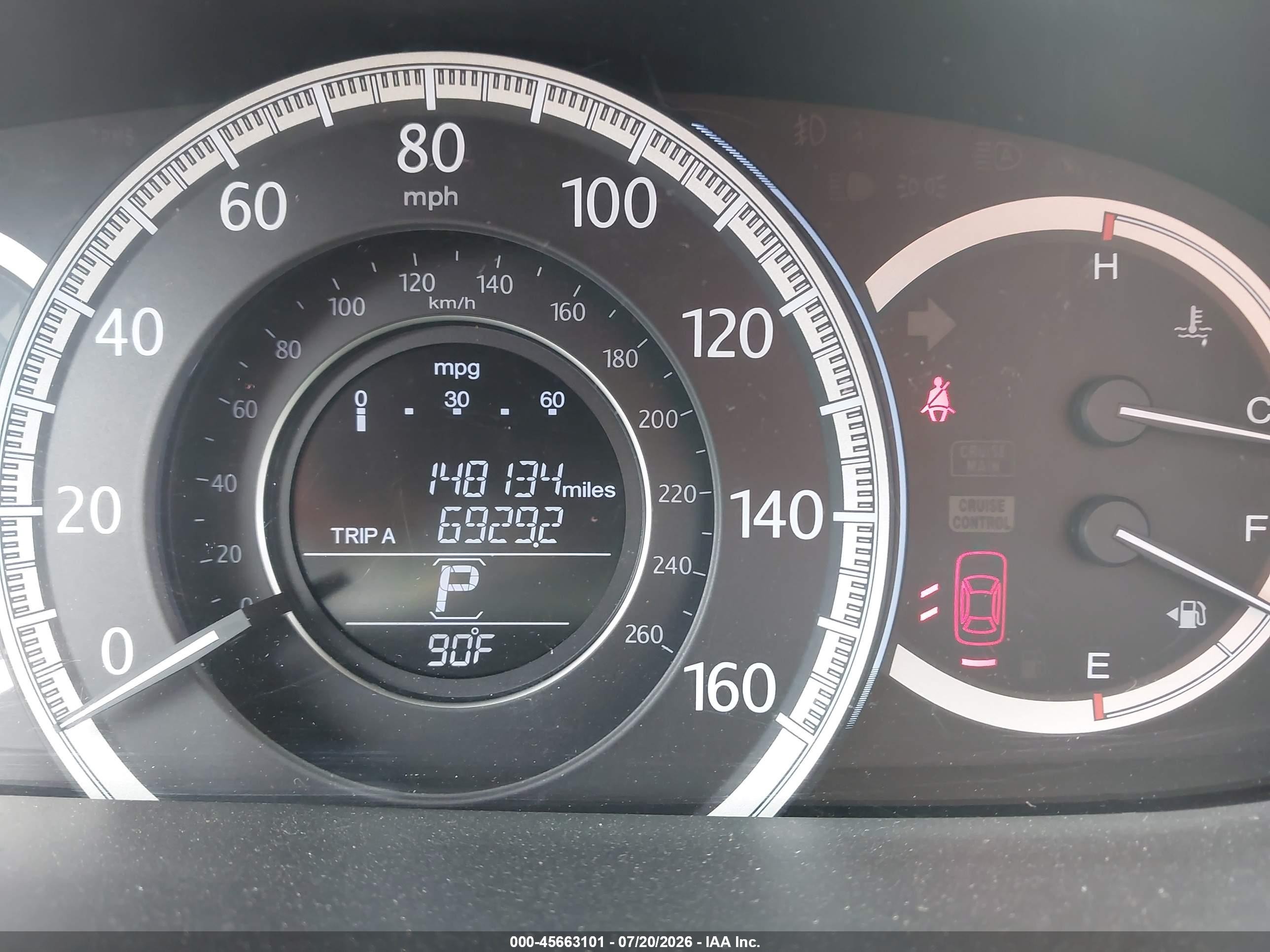 2015 Honda Accord Ex-l V-6 Gray vin: 1HGCR3F82FA010406