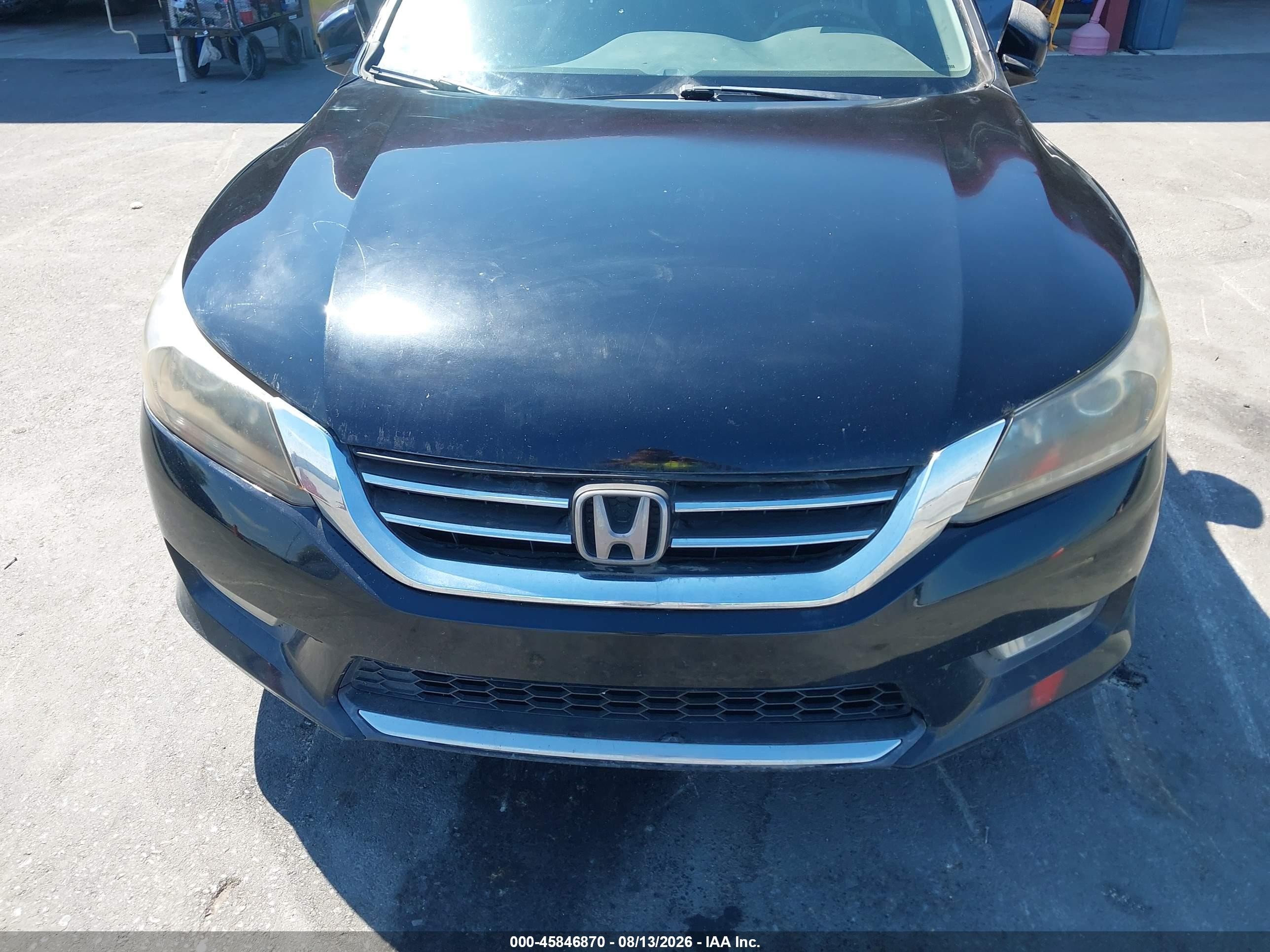 2015 Honda Accord Ex-l V-6 Черный vin: 1HGCR3F82FA014374