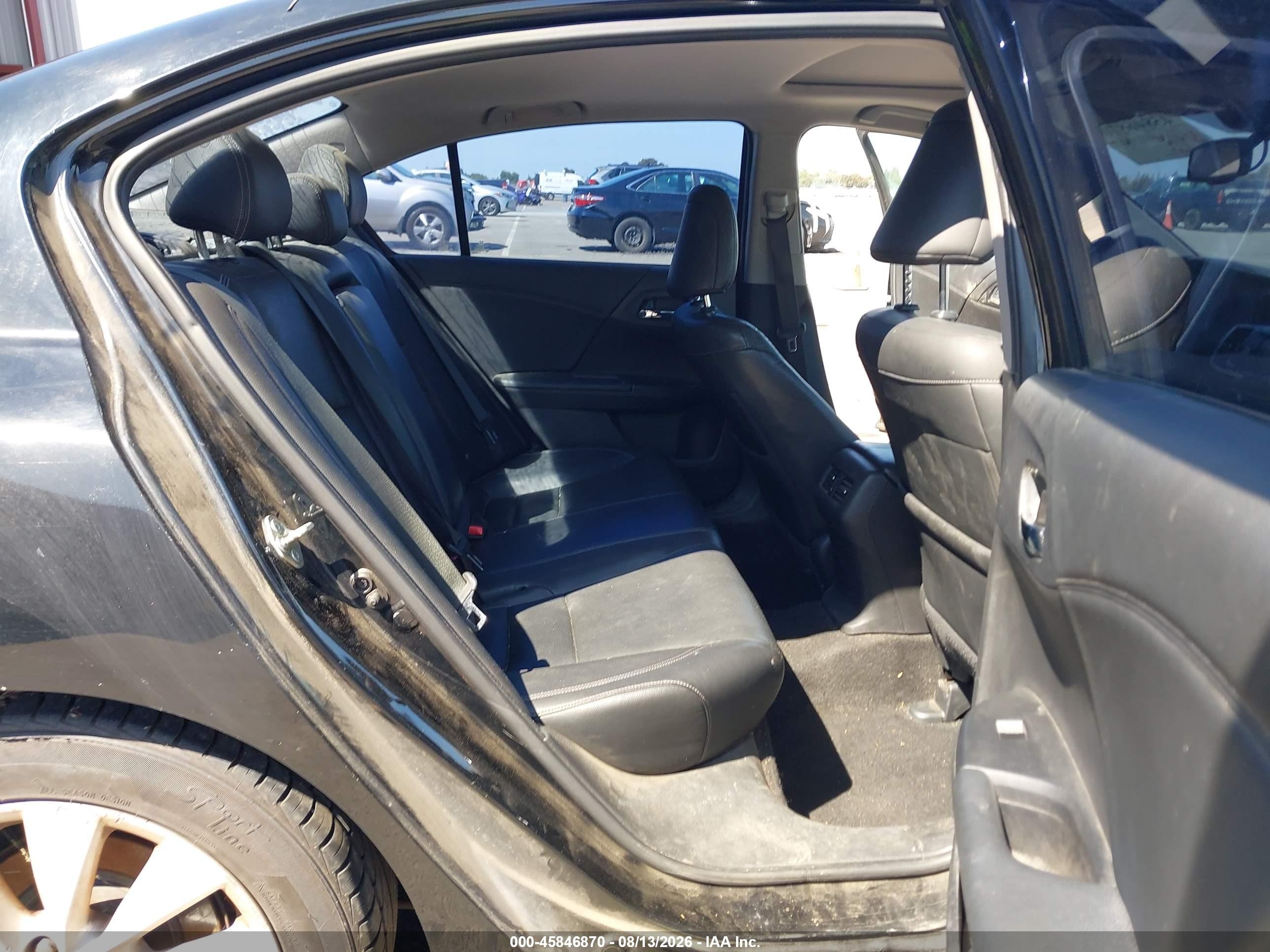 2015 Honda Accord Ex-l V-6 Черный vin: 1HGCR3F82FA014374