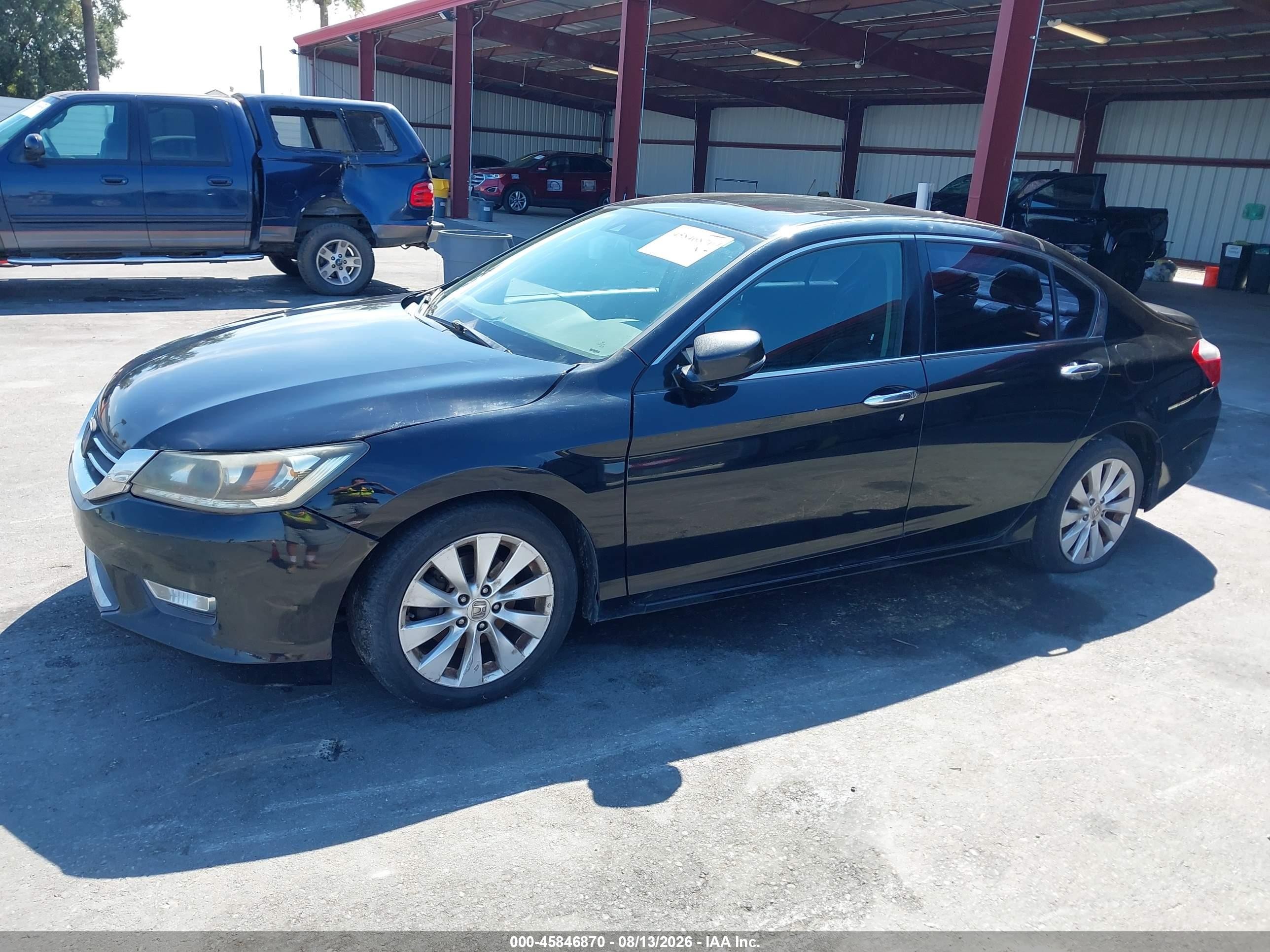 2015 Honda Accord Ex-l V-6 Черный vin: 1HGCR3F82FA014374