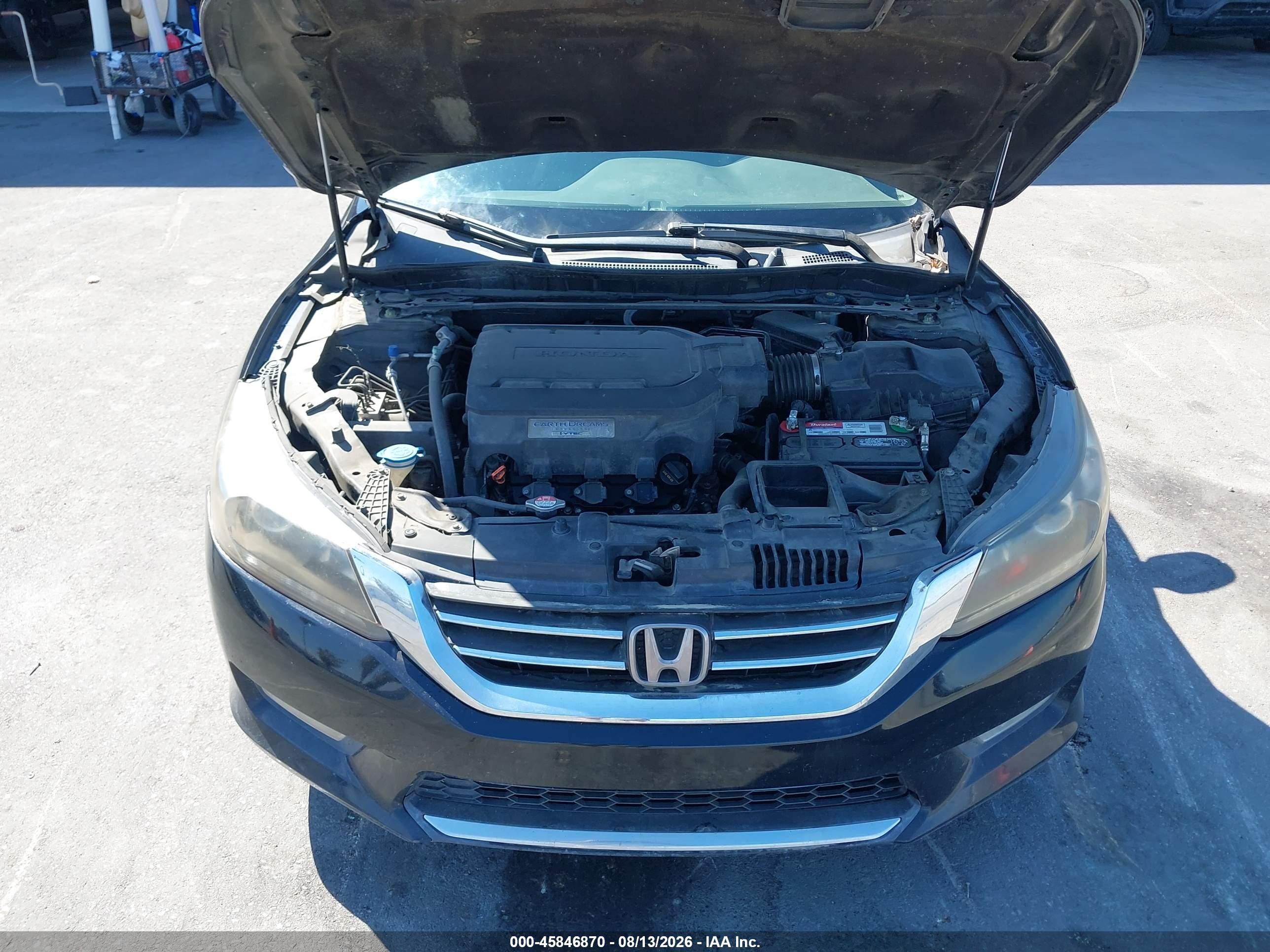 2015 Honda Accord Ex-l V-6 Черный vin: 1HGCR3F82FA014374
