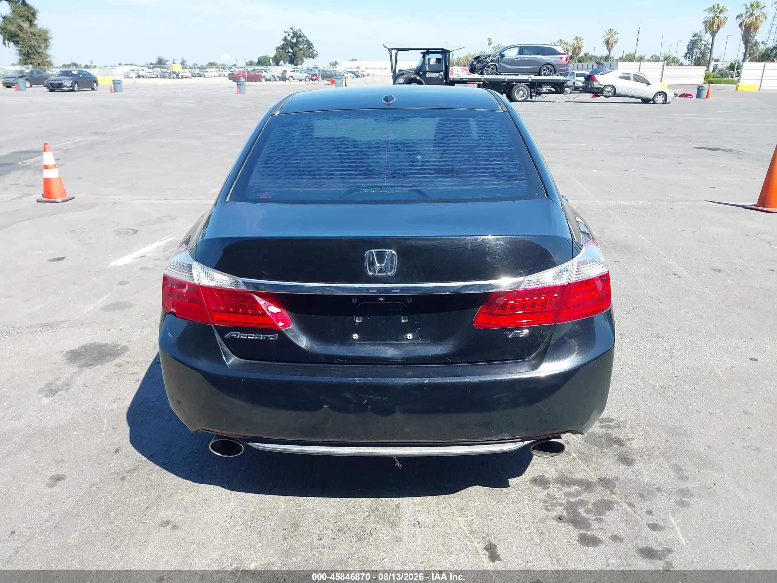 2015 Honda Accord Ex-l V-6 Черный vin: 1HGCR3F82FA014374