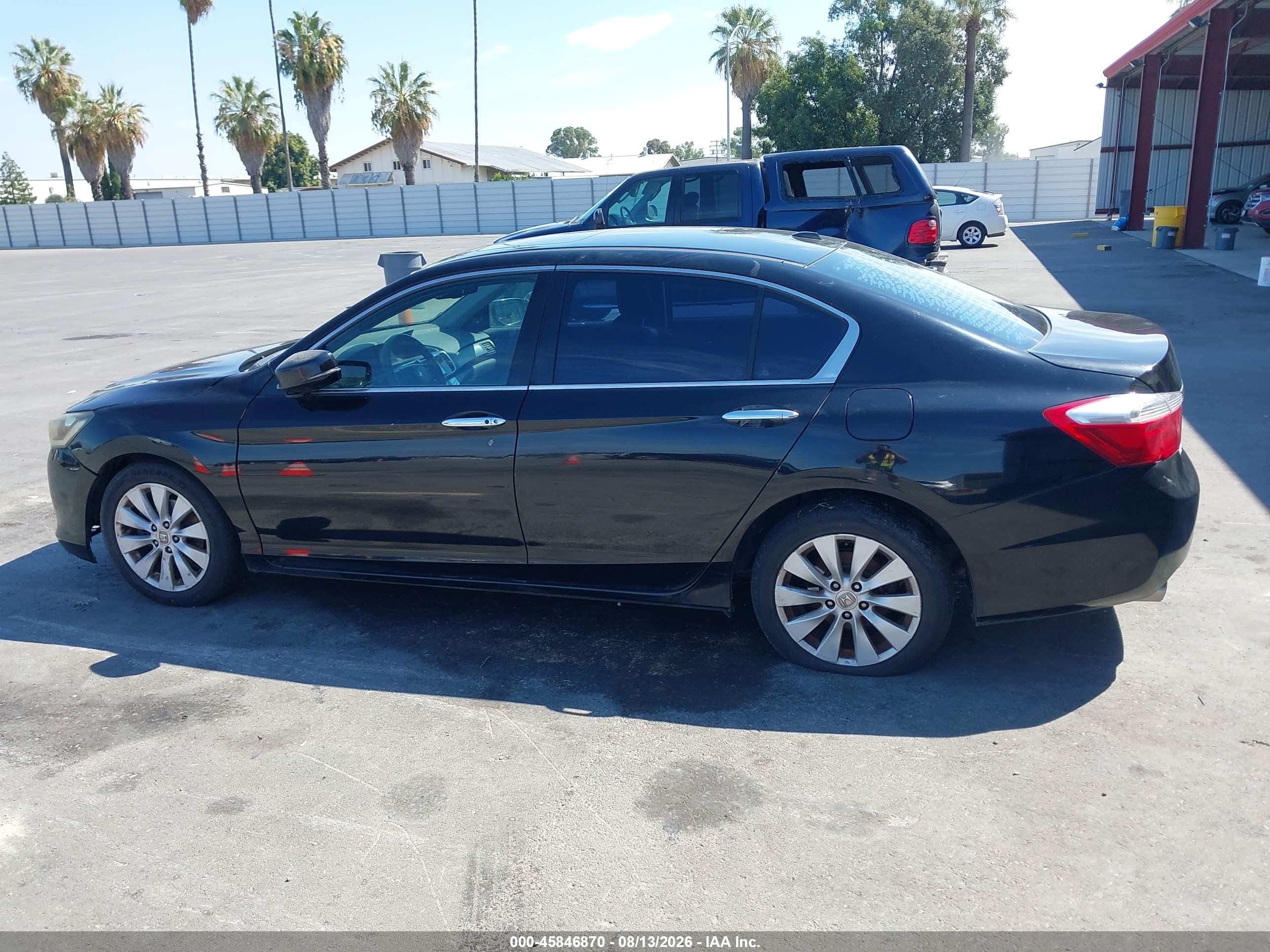 2015 Honda Accord Ex-l V-6 Черный vin: 1HGCR3F82FA014374