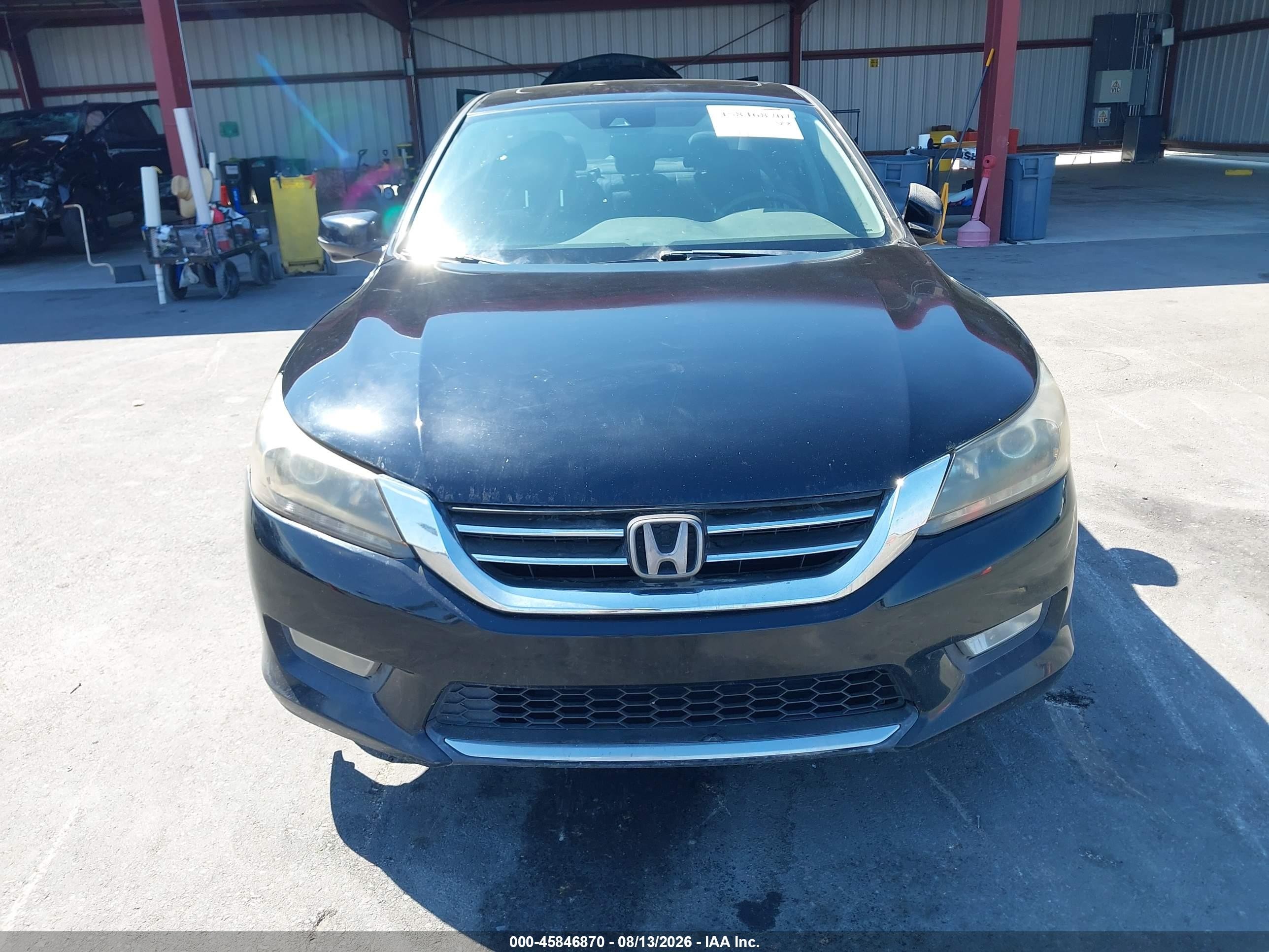2015 Honda Accord Ex-l V-6 Черный vin: 1HGCR3F82FA014374