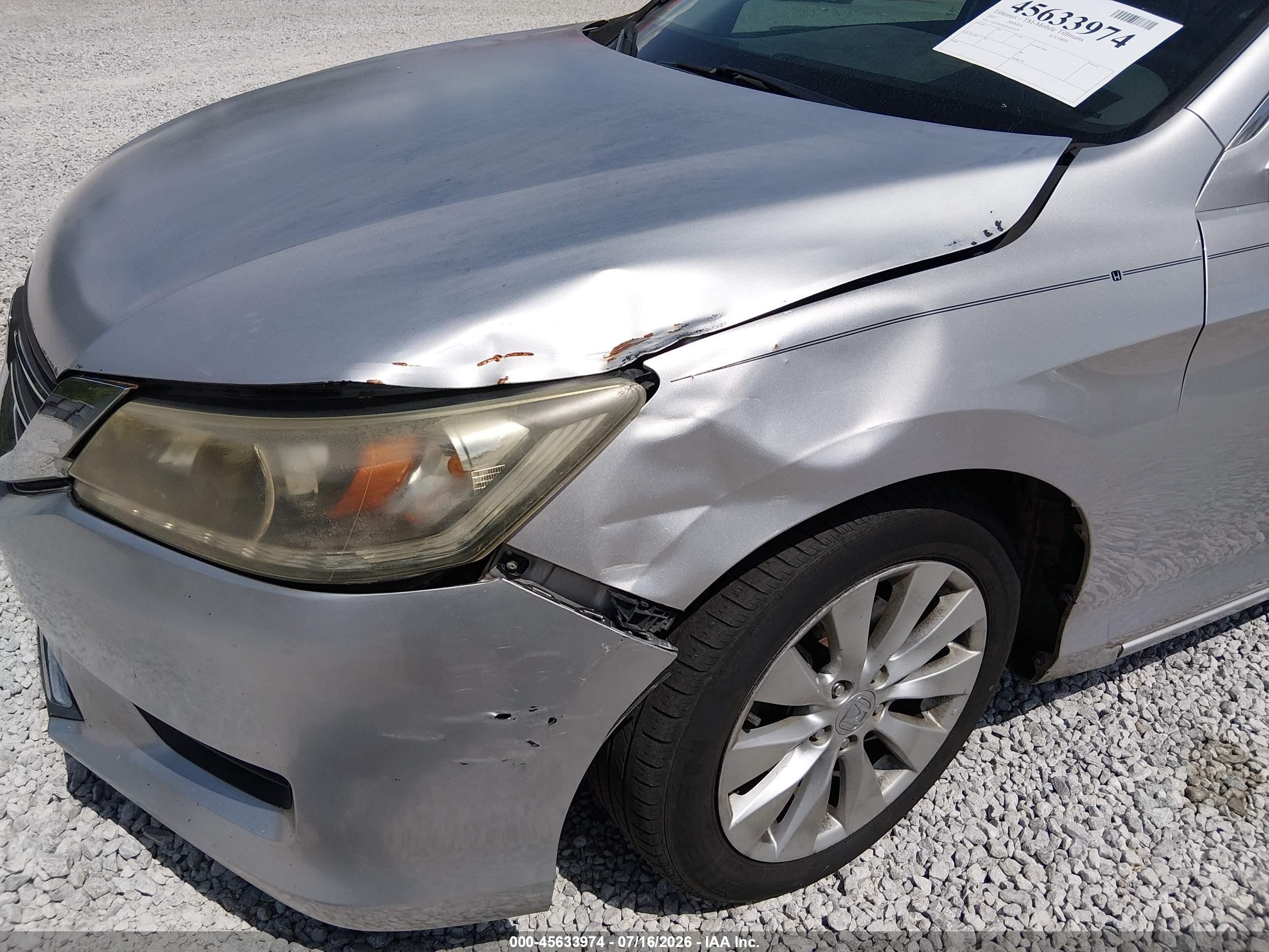 2015 Honda Accord Ex-l V-6 Silver vin: 1HGCR3F82FA014519