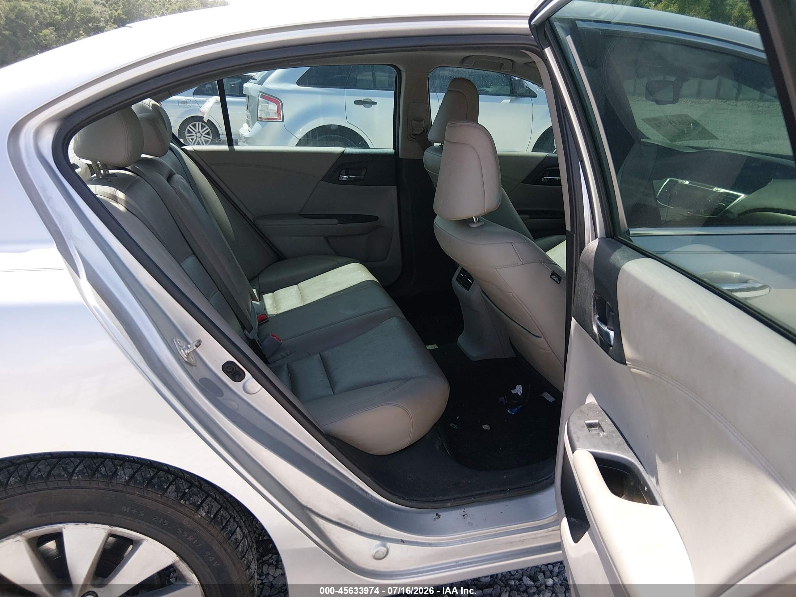 2015 Honda Accord Ex-l V-6 Silver vin: 1HGCR3F82FA014519