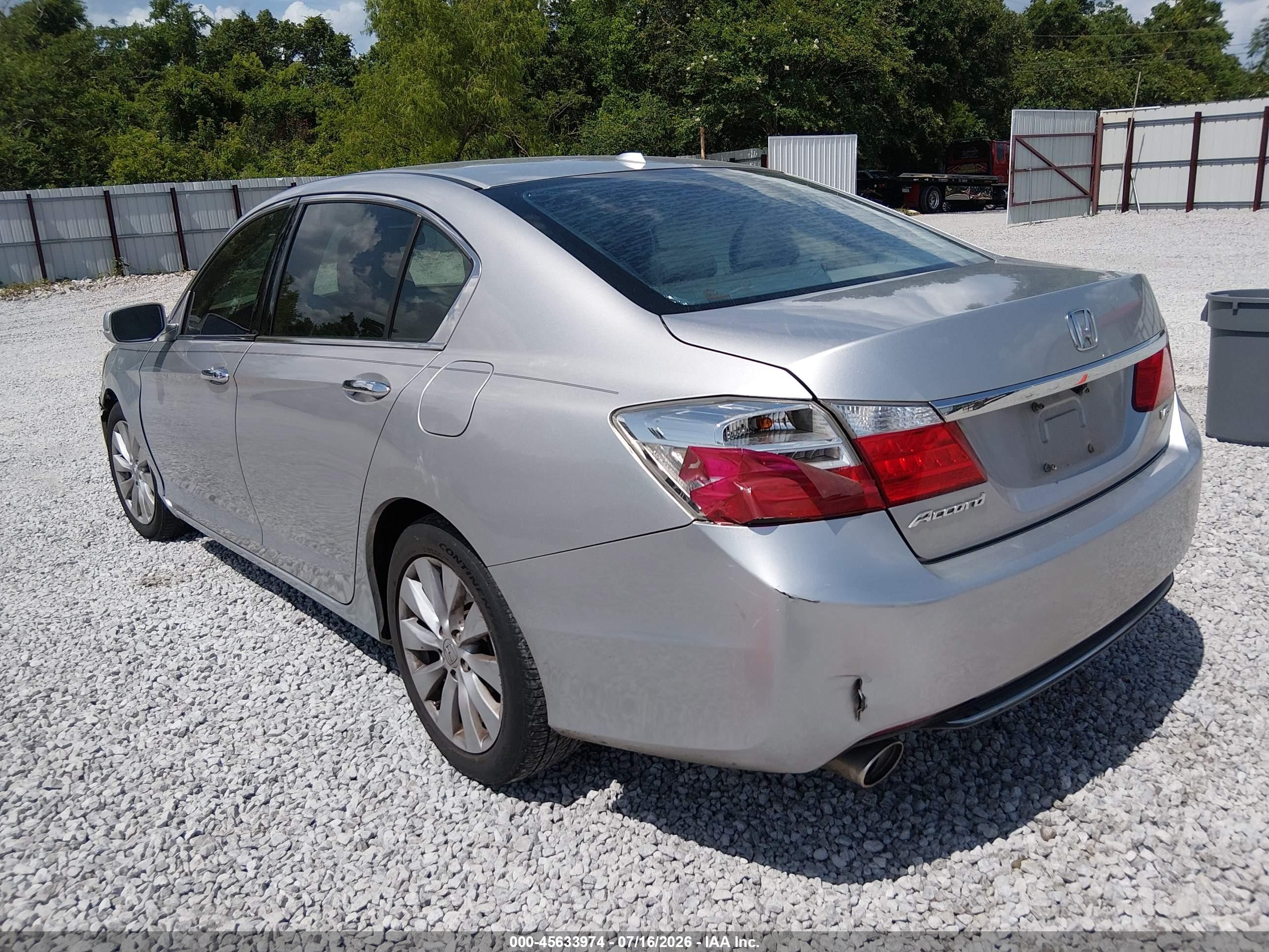 2015 Honda Accord Ex-l V-6 Silver vin: 1HGCR3F82FA014519