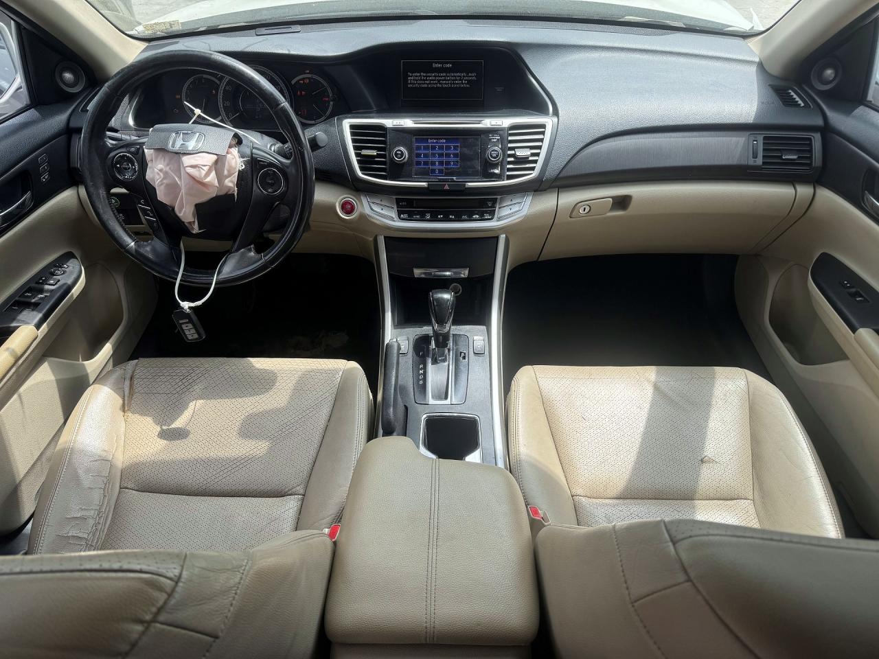 2015 Honda Accord Exl White vin: 1HGCR3F82FA014617