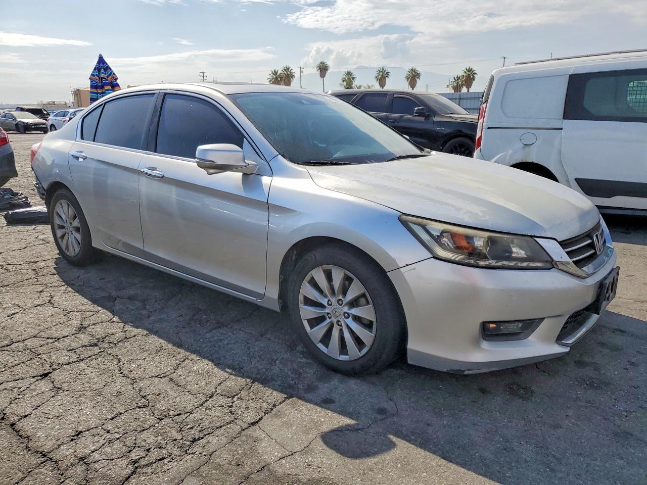 2015 Honda Accord Exl Silver vin: 1HGCR3F82FA015265