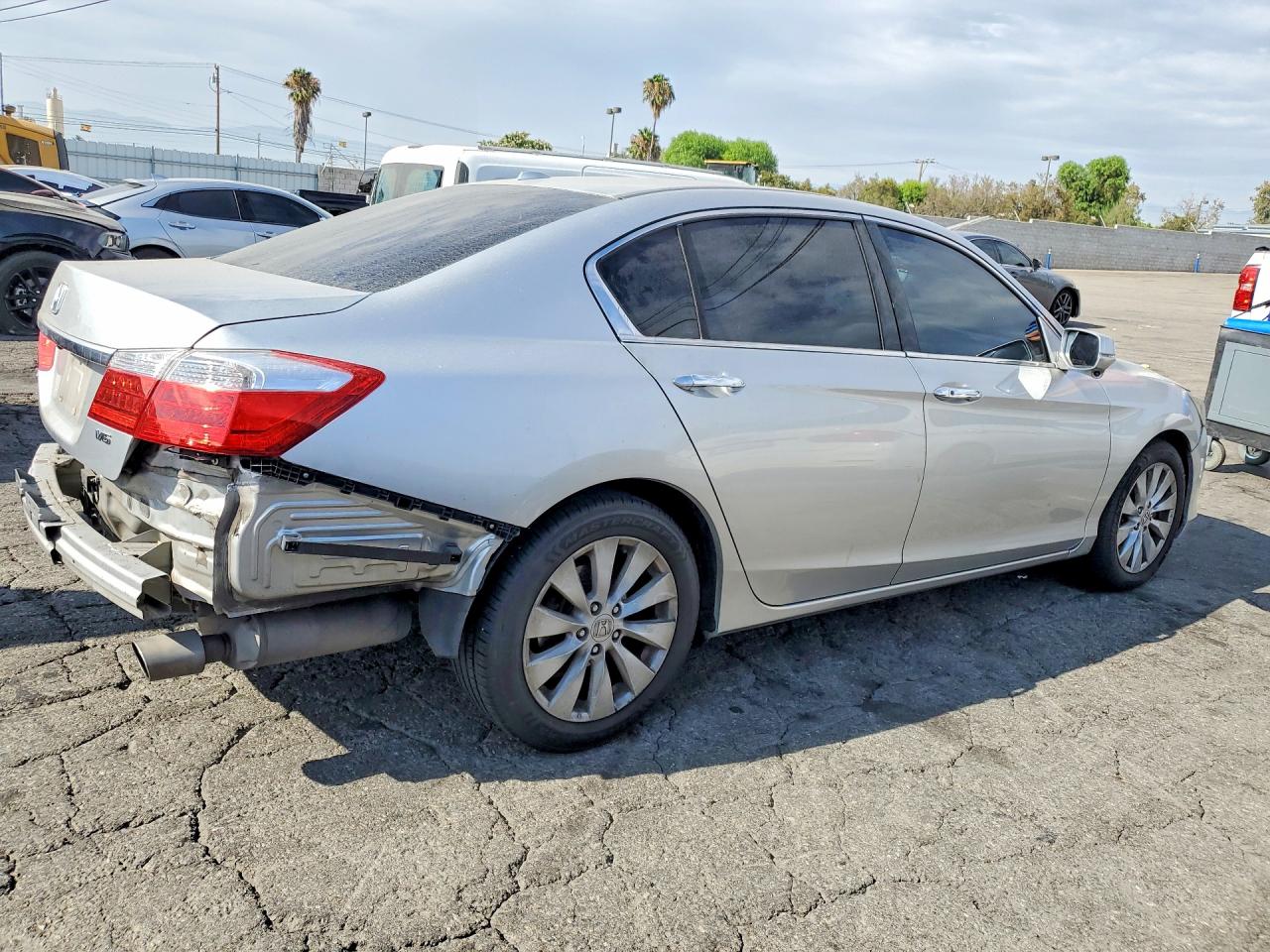 2015 Honda Accord Exl Silver vin: 1HGCR3F82FA015265