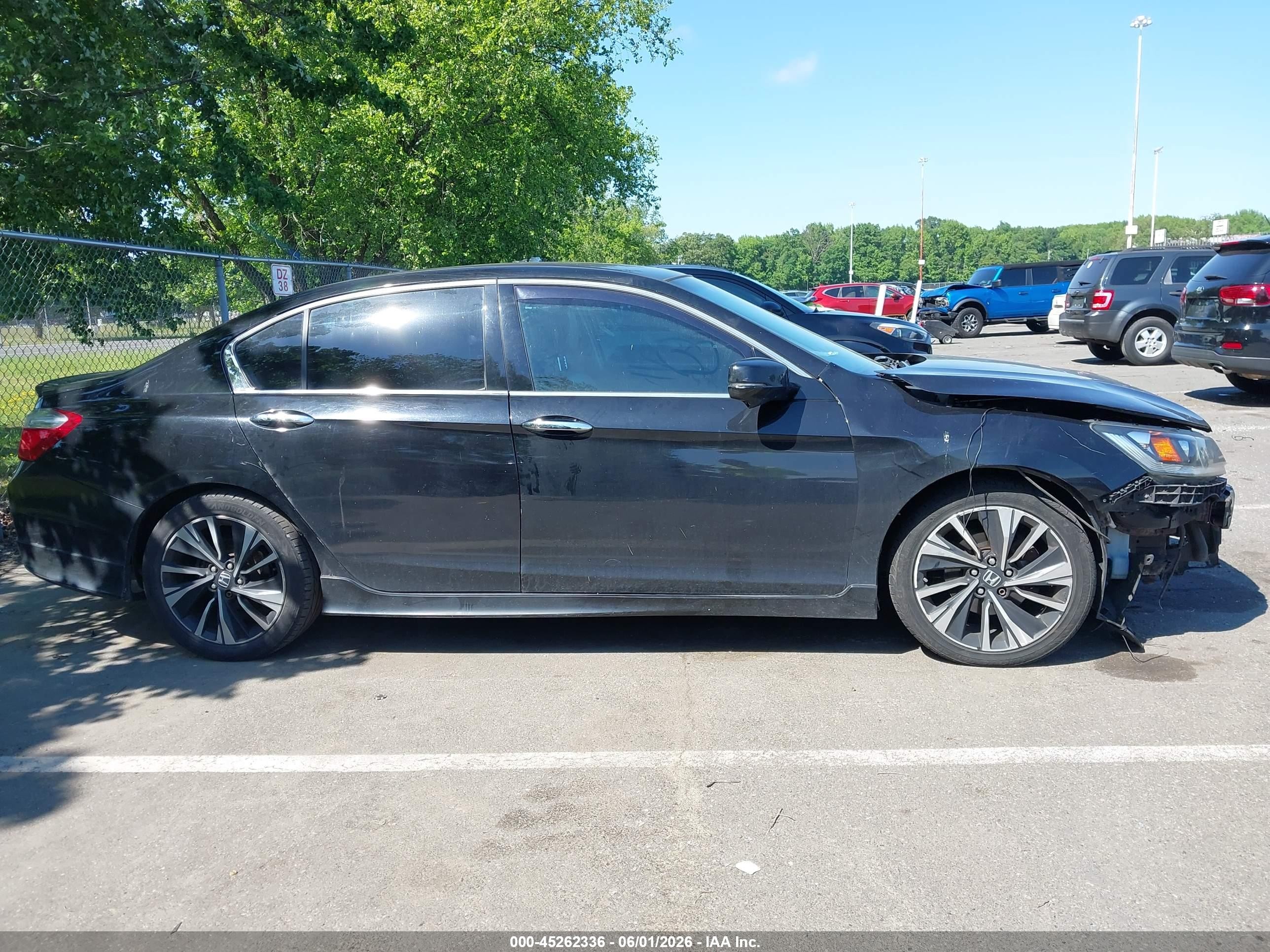 2015 Honda Accord Ex-l V-6 Black vin: 1HGCR3F82FA018649