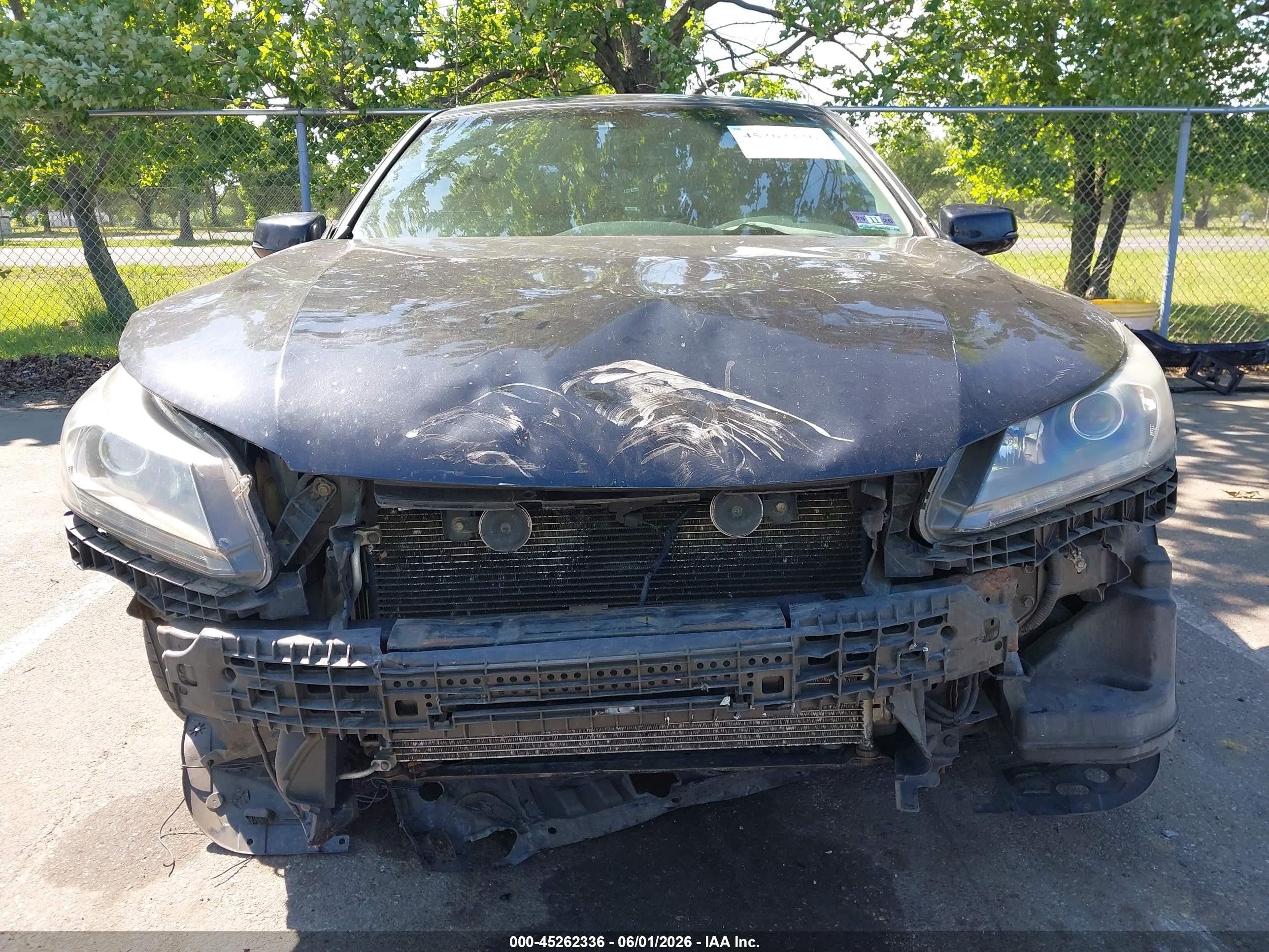 2015 Honda Accord Ex-l V-6 Black vin: 1HGCR3F82FA018649