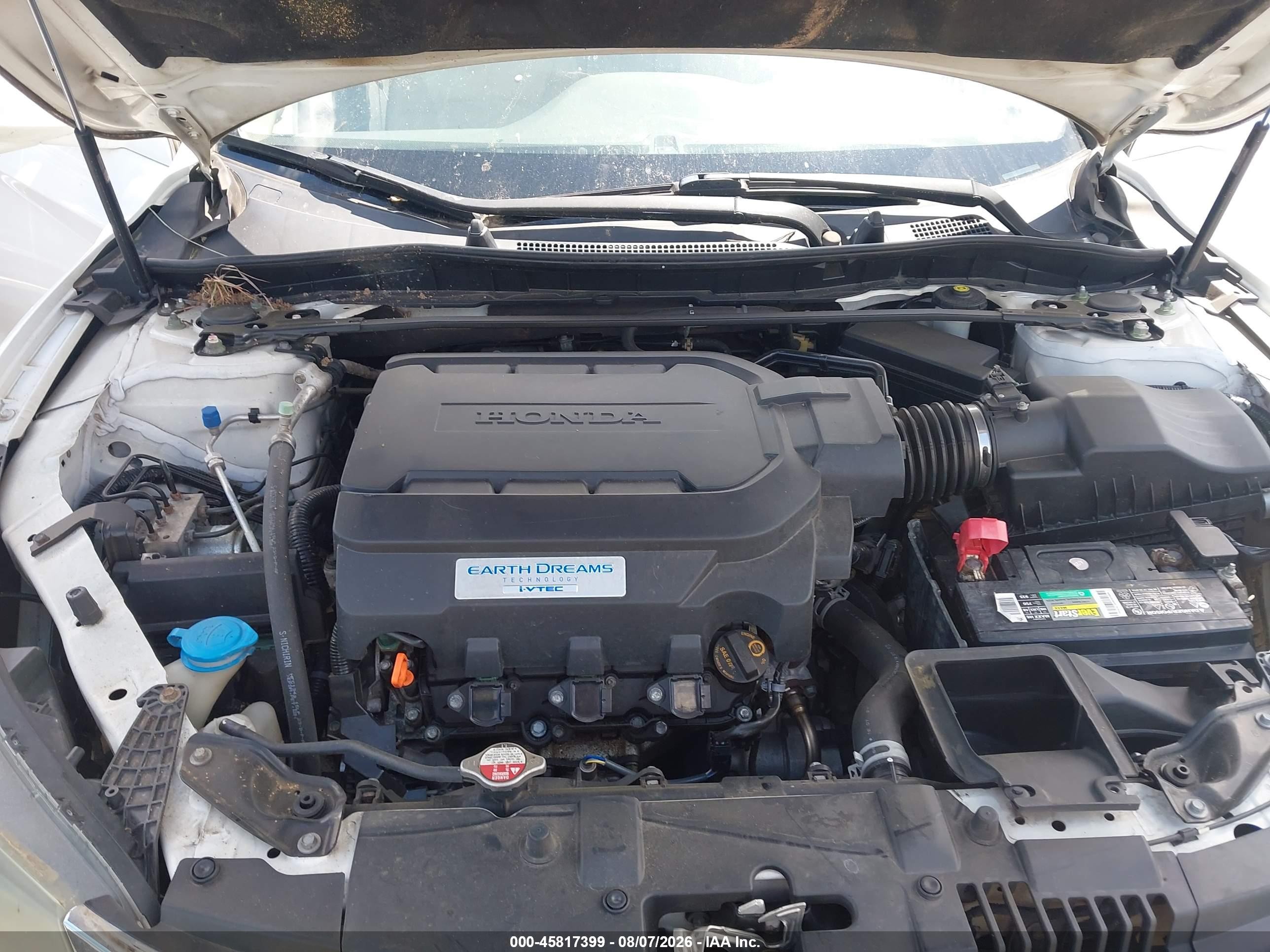 2013 Honda Accord Ex-l V-6 Белый vin: 1HGCR3F83DA005132