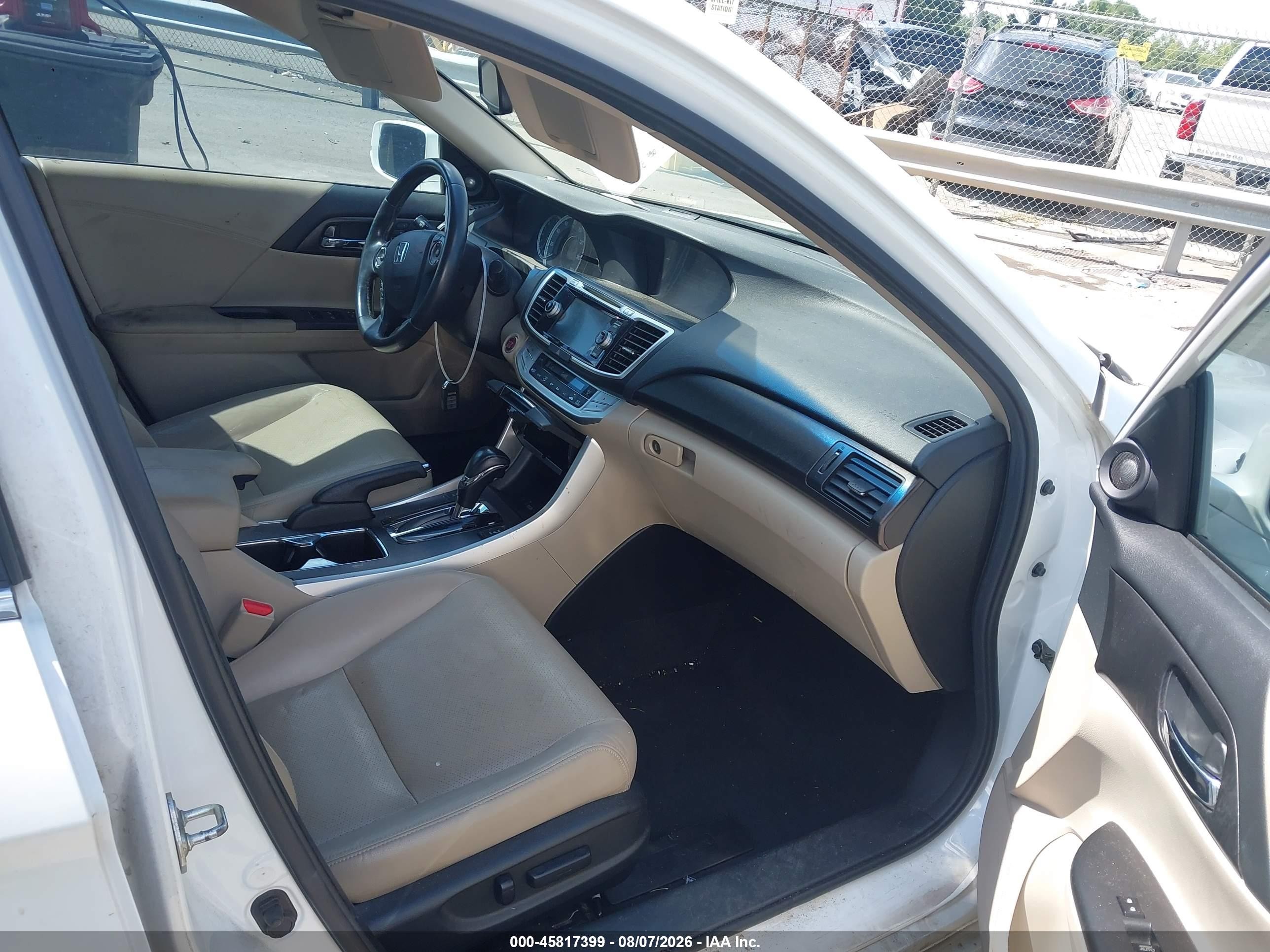 2013 Honda Accord Ex-l V-6 Белый vin: 1HGCR3F83DA005132