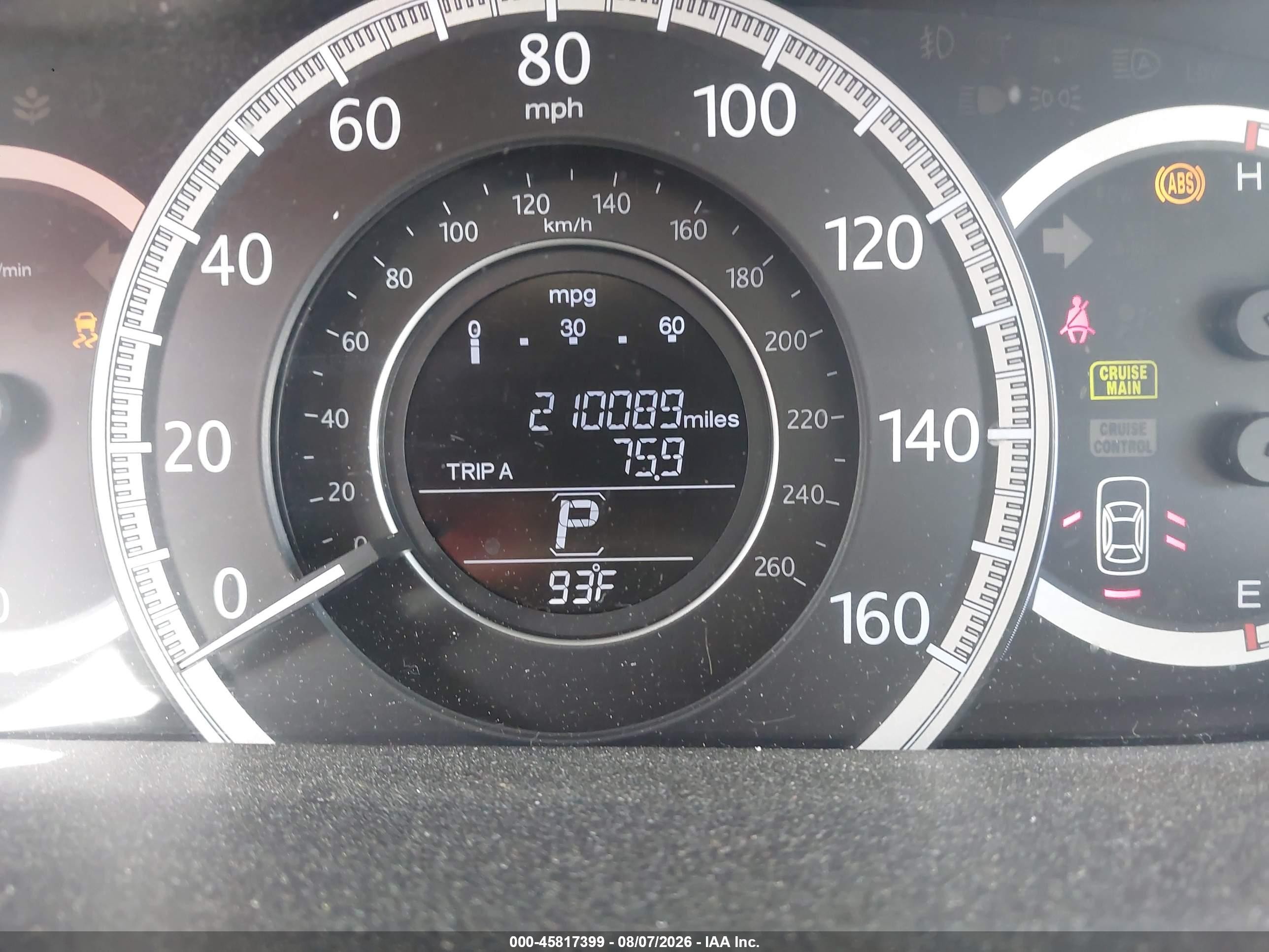 2013 Honda Accord Ex-l V-6 Белый vin: 1HGCR3F83DA005132