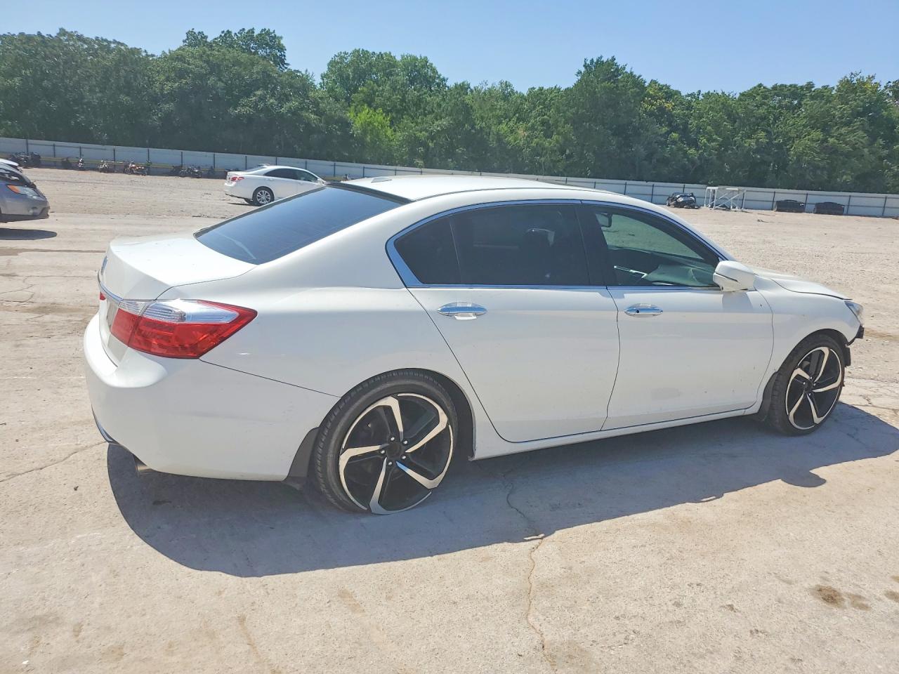 2013 Honda Accord Exl White vin: 1HGCR3F83DA005826