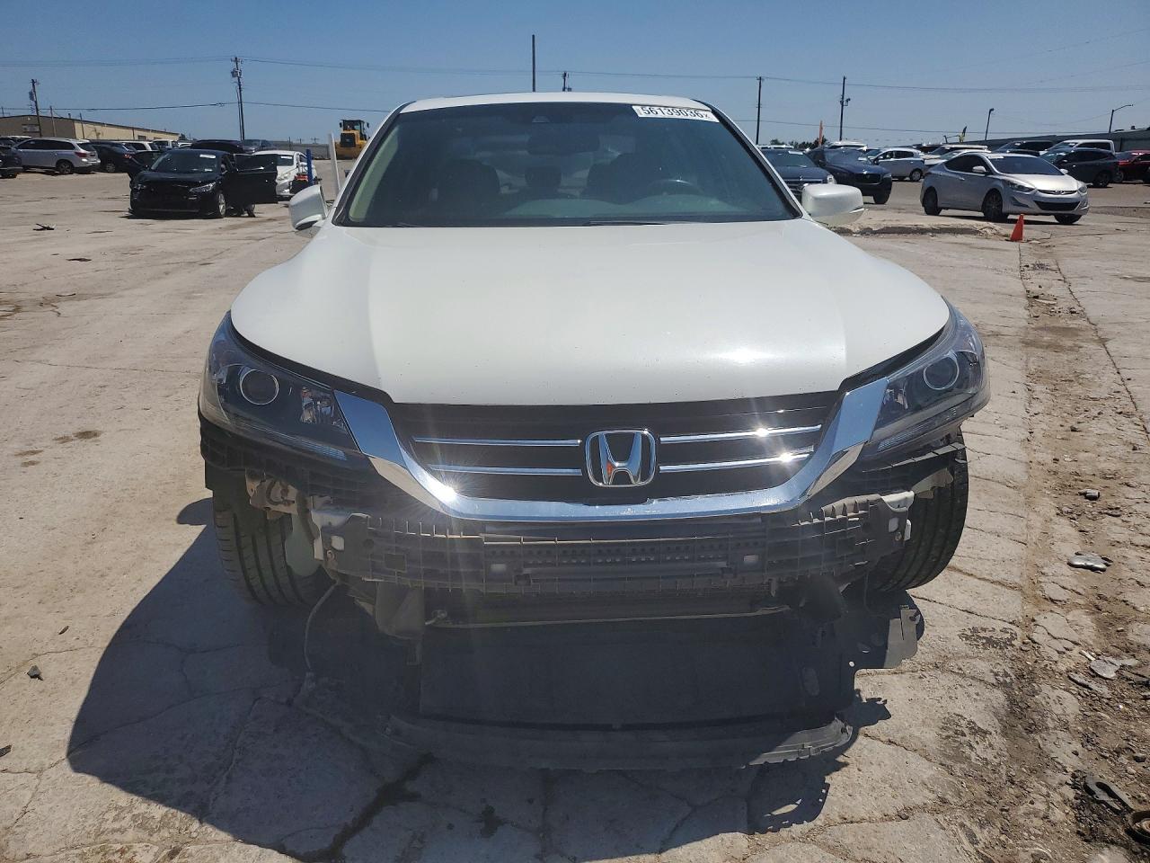 2013 Honda Accord Exl White vin: 1HGCR3F83DA005826