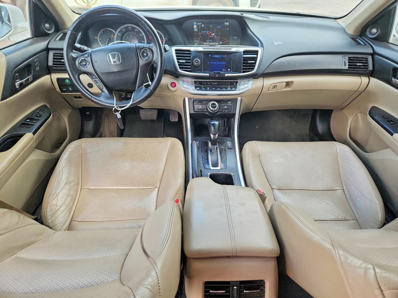 2013 Honda Accord Exl White vin: 1HGCR3F83DA005826