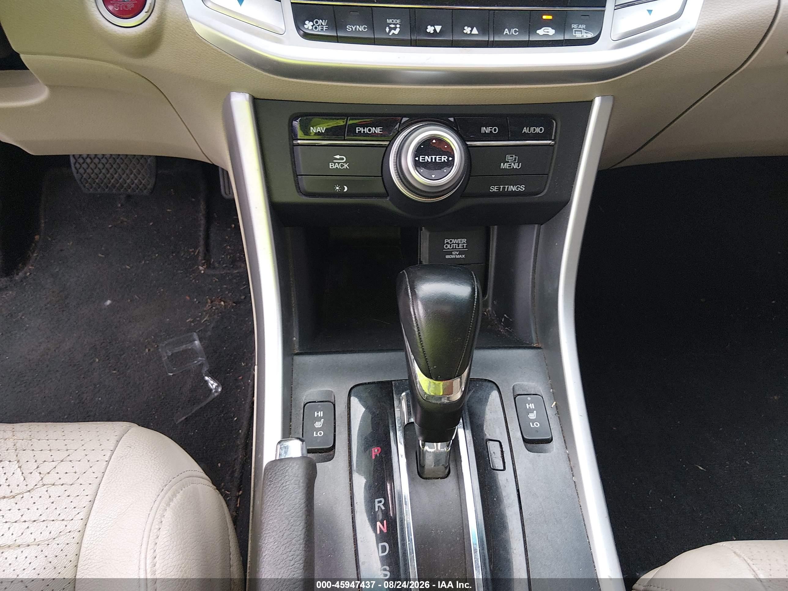 2013 Honda Accord Ex-l V-6 White vin: 1HGCR3F83DA014252