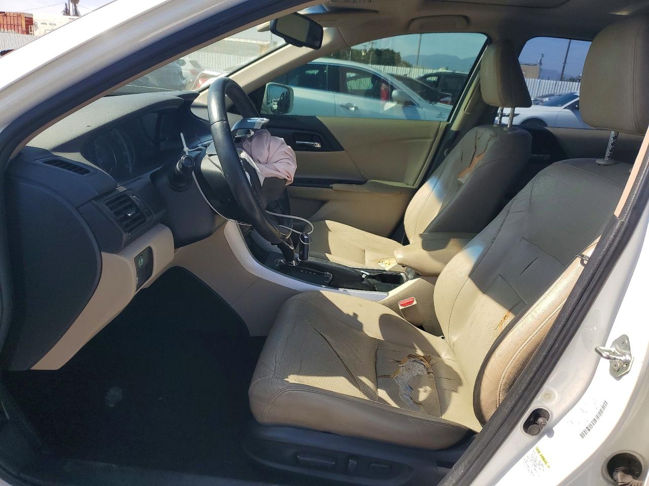 2013 Honda Accord Exl White vin: 1HGCR3F83DA025090