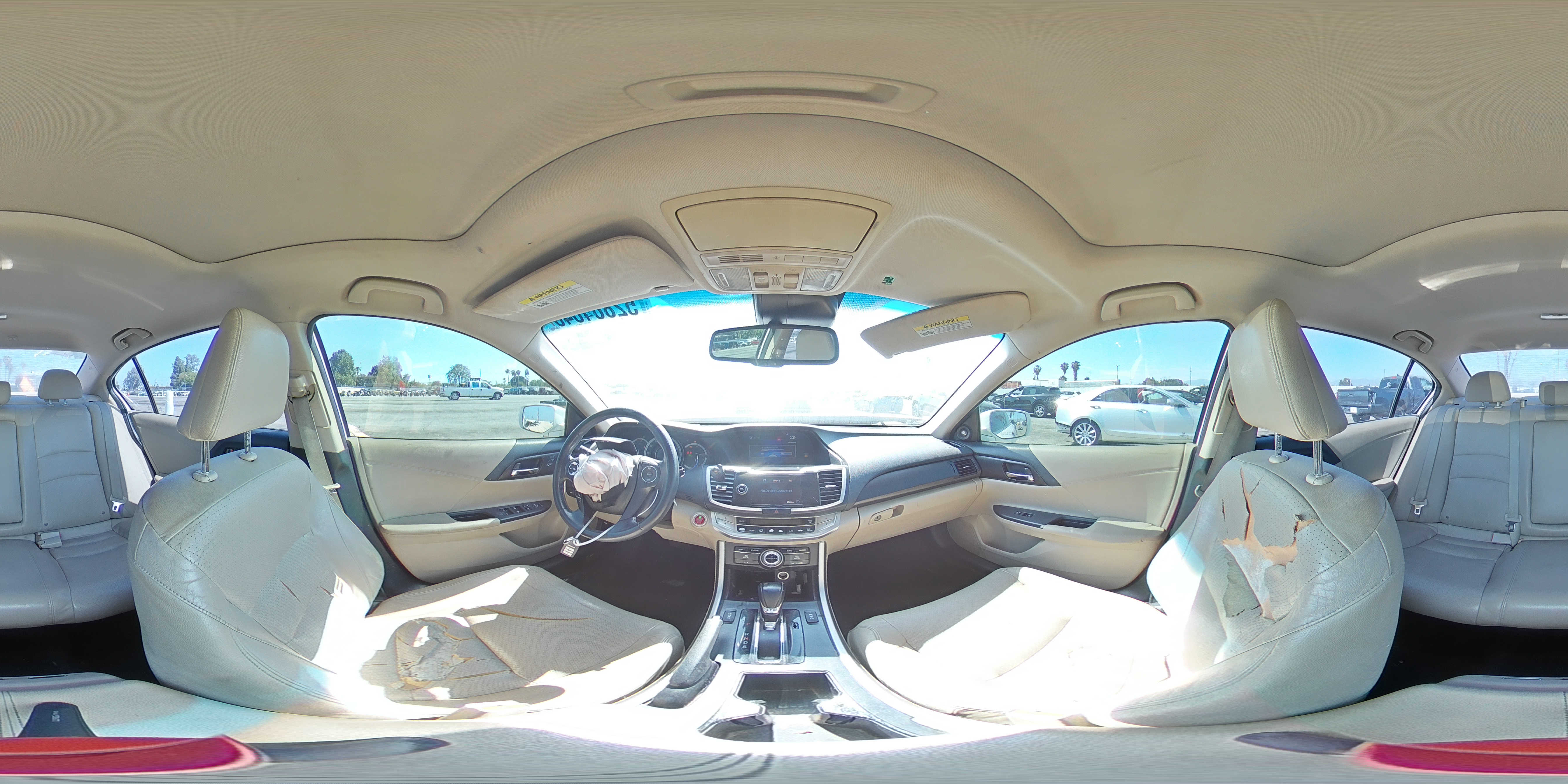 2013 Honda Accord Exl White vin: 1HGCR3F83DA025090