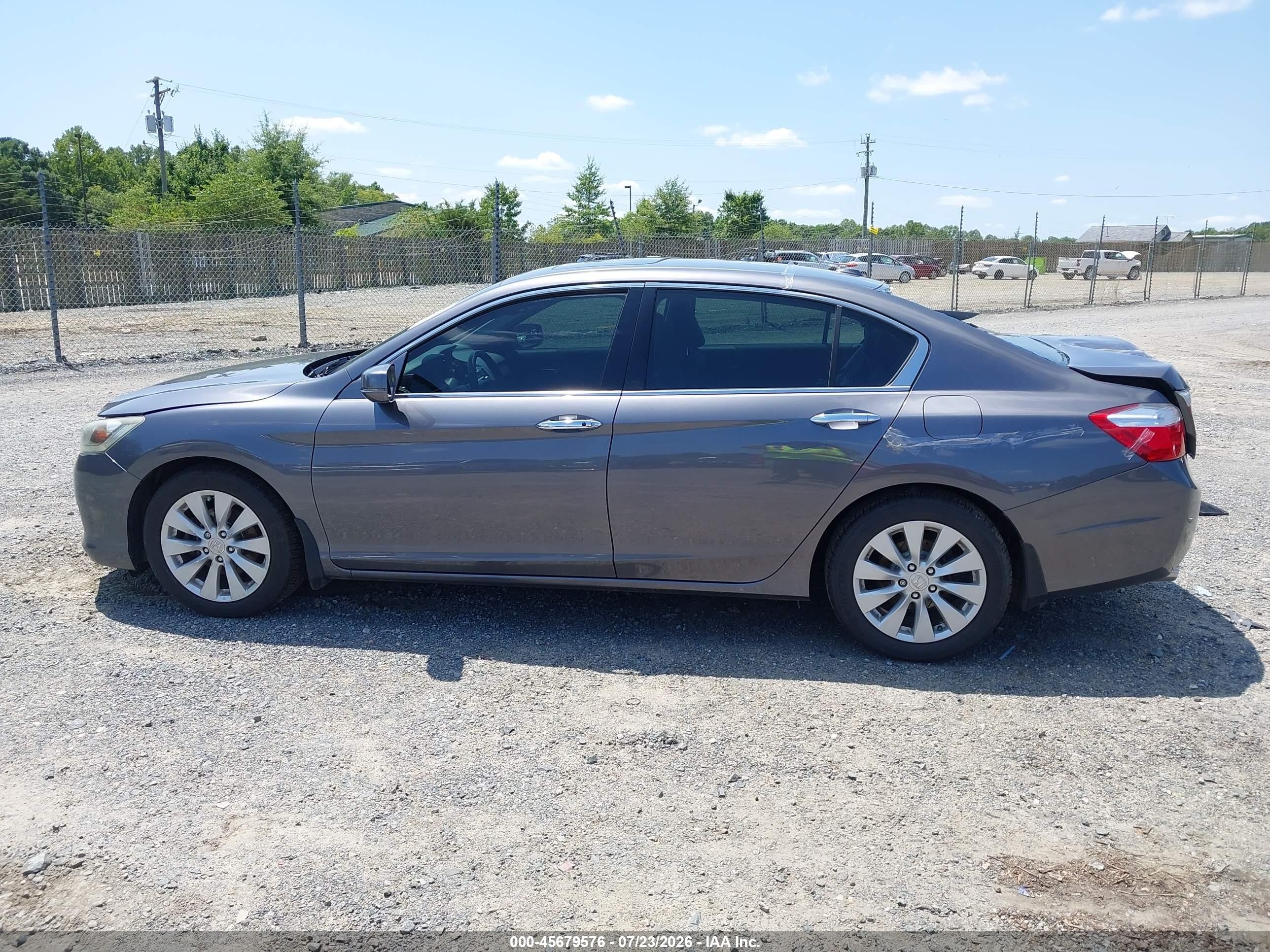 2013 Honda Accord Ex-l V-6 Gray vin: 1HGCR3F83DA029625