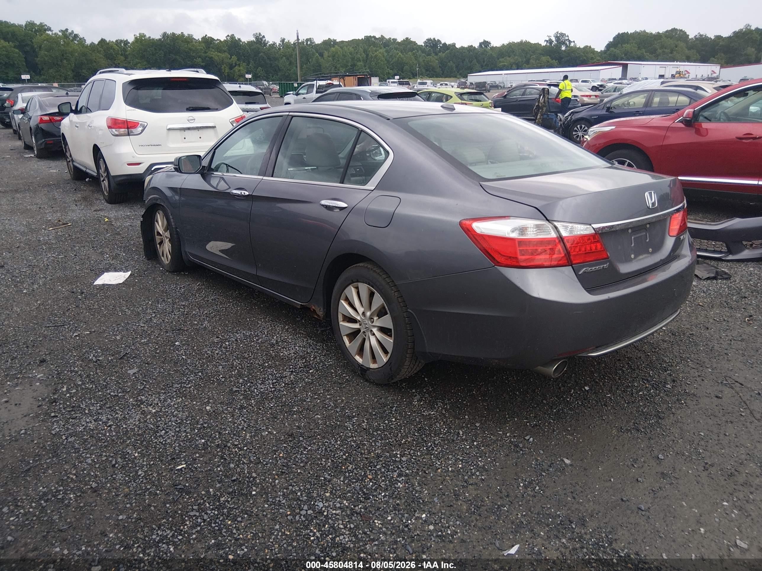 2013 Honda Accord Ex-l V-6 Gray vin: 1HGCR3F83DA032685